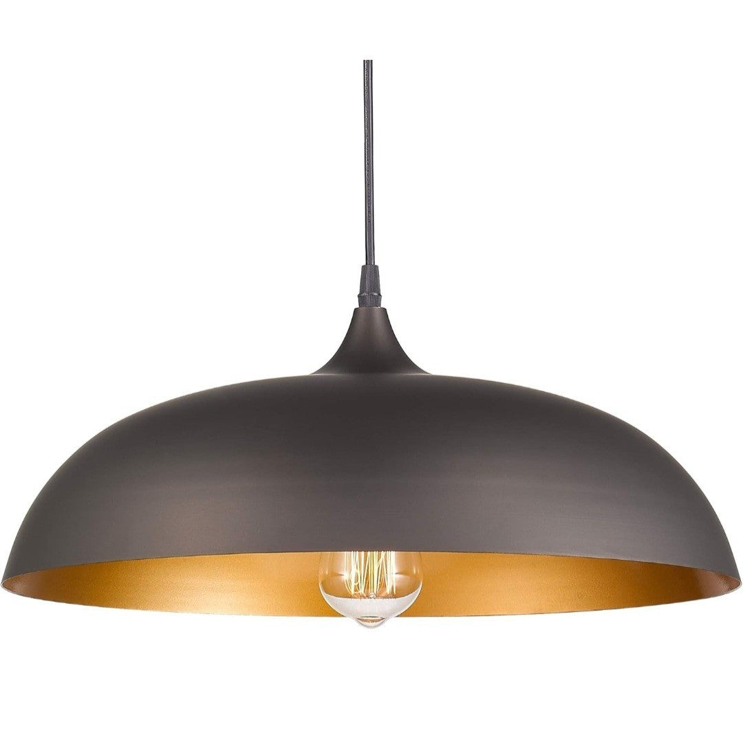Industrial Pendant Lighting 17" Vintage Farmhouse Metal Hanging LightFixture 17B