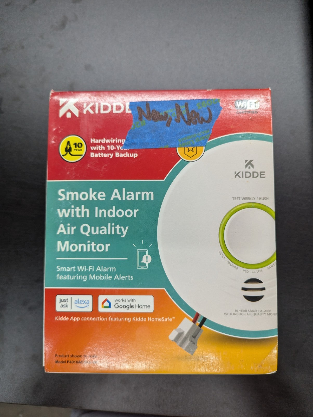 Kidde P4010ACSAQ-WF Indoor Smoke Alarm - White (2B)