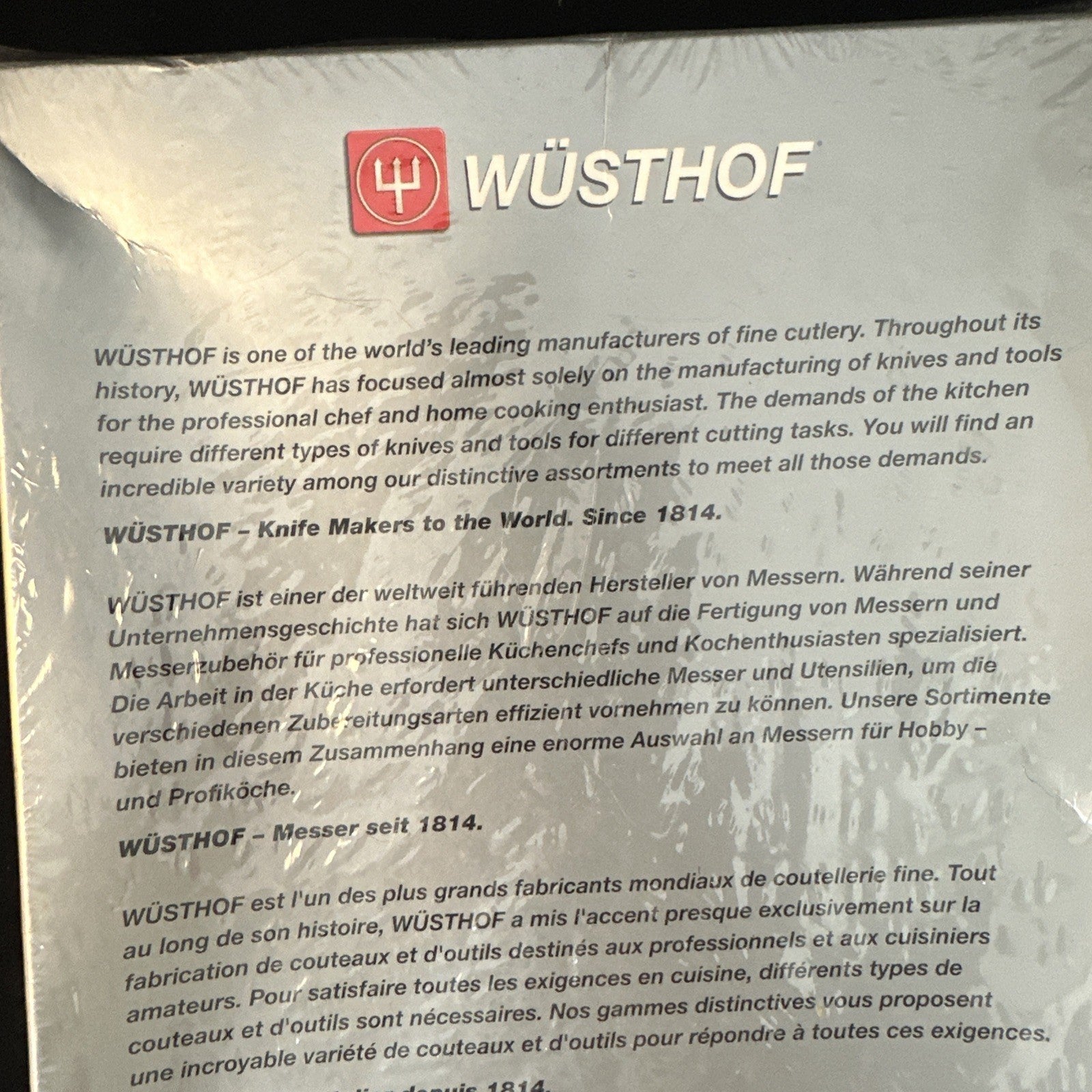 Wusthof Stainless 6pc Steak Knife Set New In Box 6C