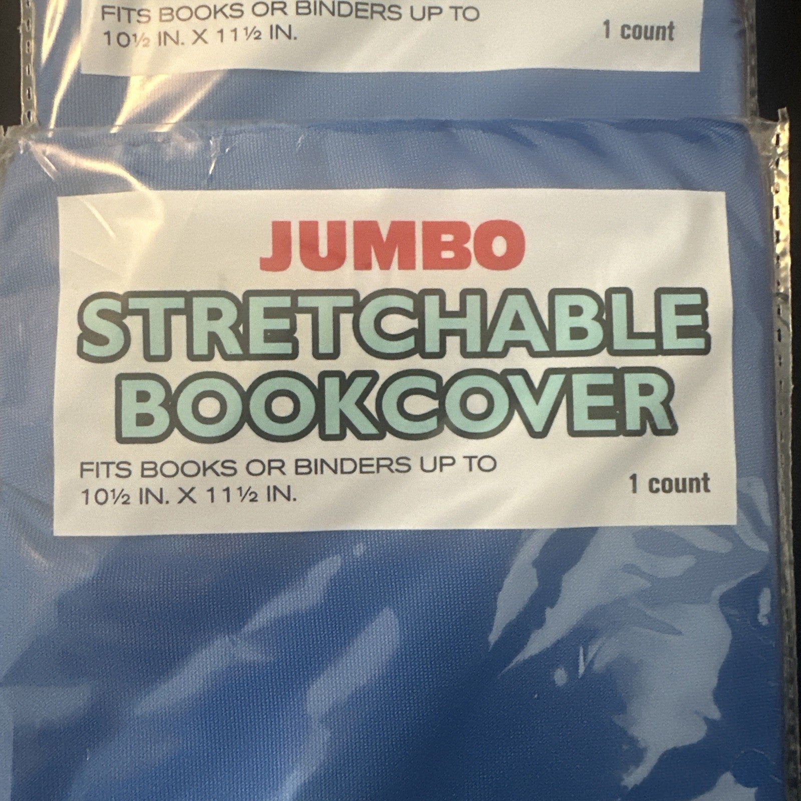 Jumbo Stretchable Bookcover 10.5in x 11.5in Reusable and Washable, Lot Of 25 9a