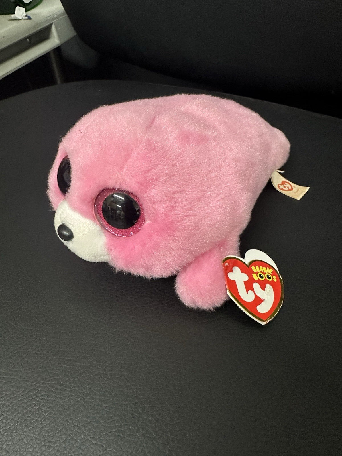 TY Beanie Boos 6" PIERRE Pink Seal Plush Stuffed Animal Toy MWMTs Ty Heart Tags