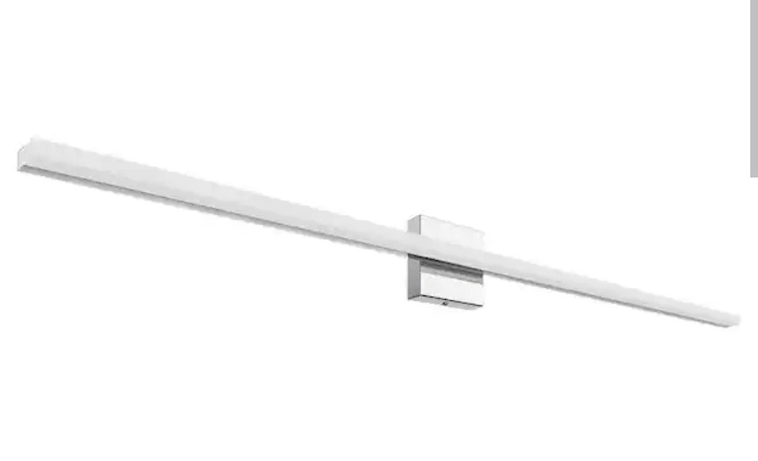 48 in. 1-Light 24-Watt 6500K Cool White Integrated LED Bathroom Vanity Light Bar