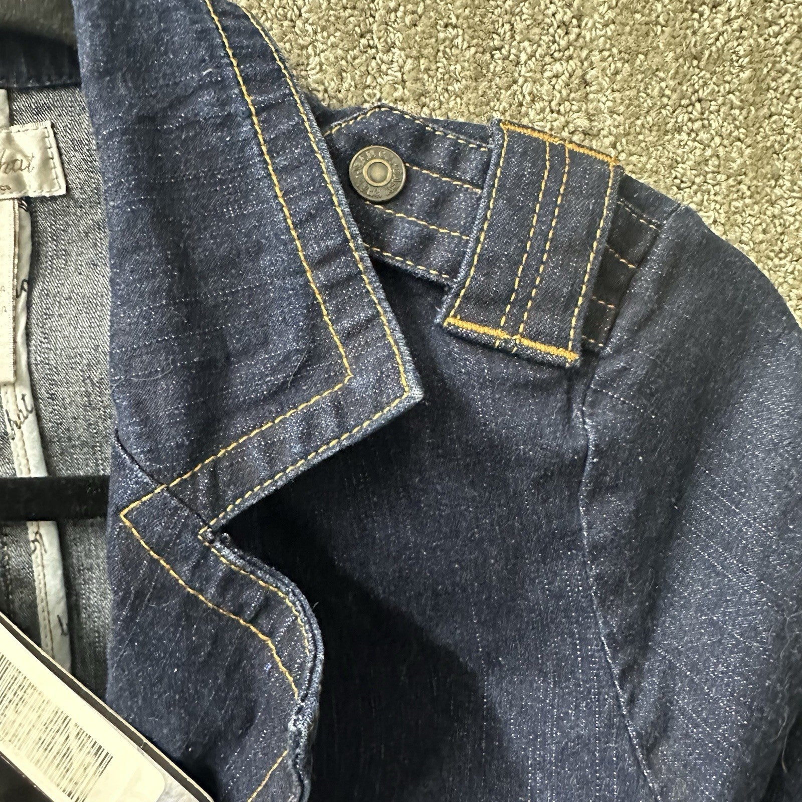 NWT Vintage Baby Phat Stretch Blue Jean Jacket Y2K Size Medium 0092