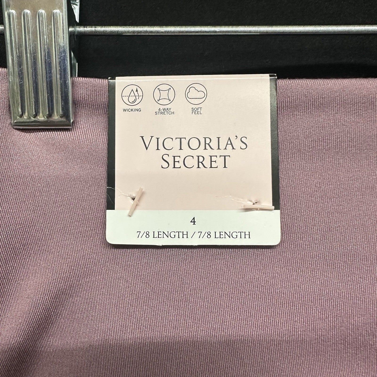 NWT Victoria’s Secret 7/8 Length Size 4 High Rise Leggings Light Purple 0079