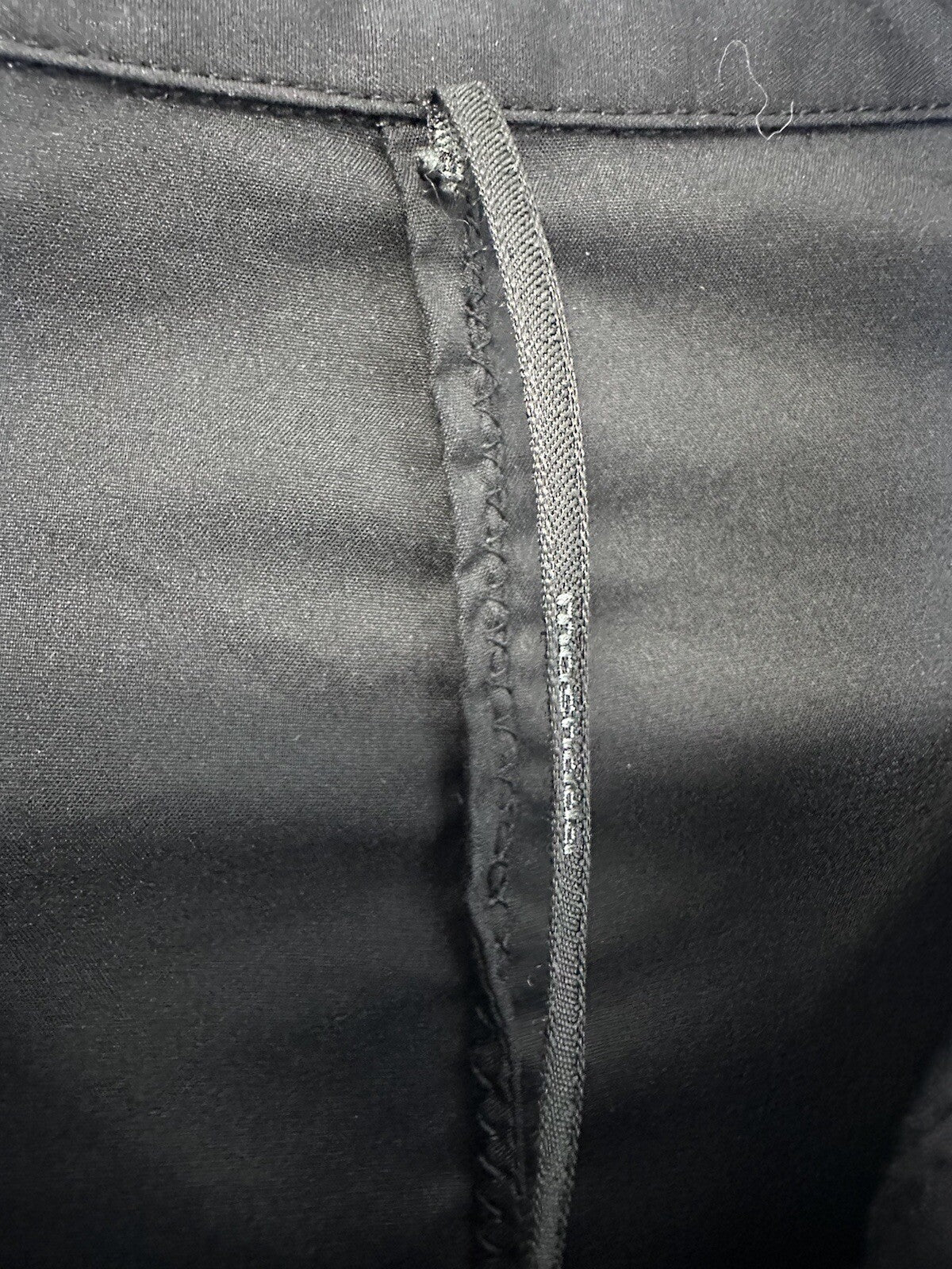 Masnada Italian Designer Black Long Sleeve Button Up Top Avant Garde Sz 6/42