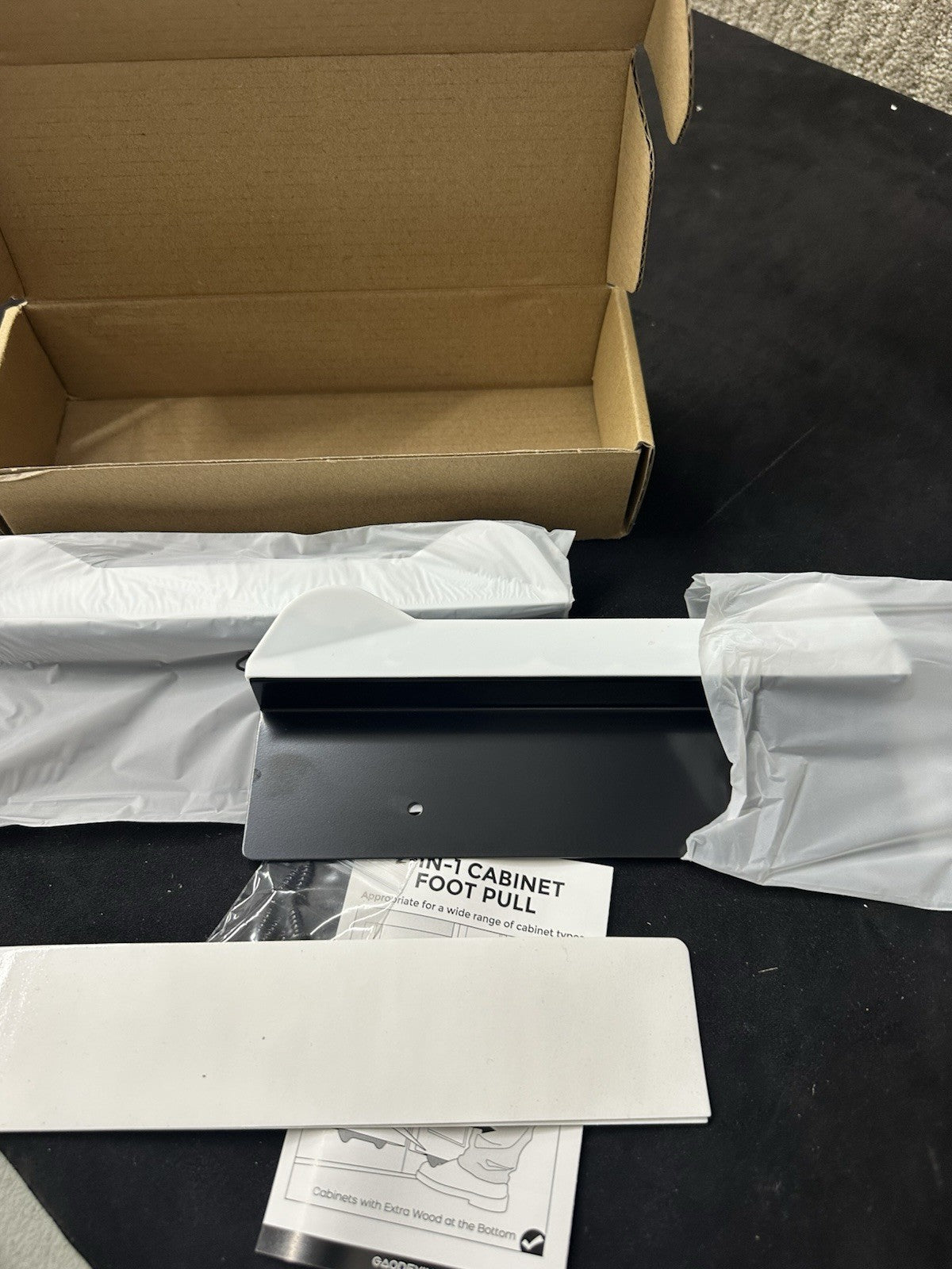 Gaodexin 2-in-1 Cabinet Foot Pulls 2-Pack (6b)