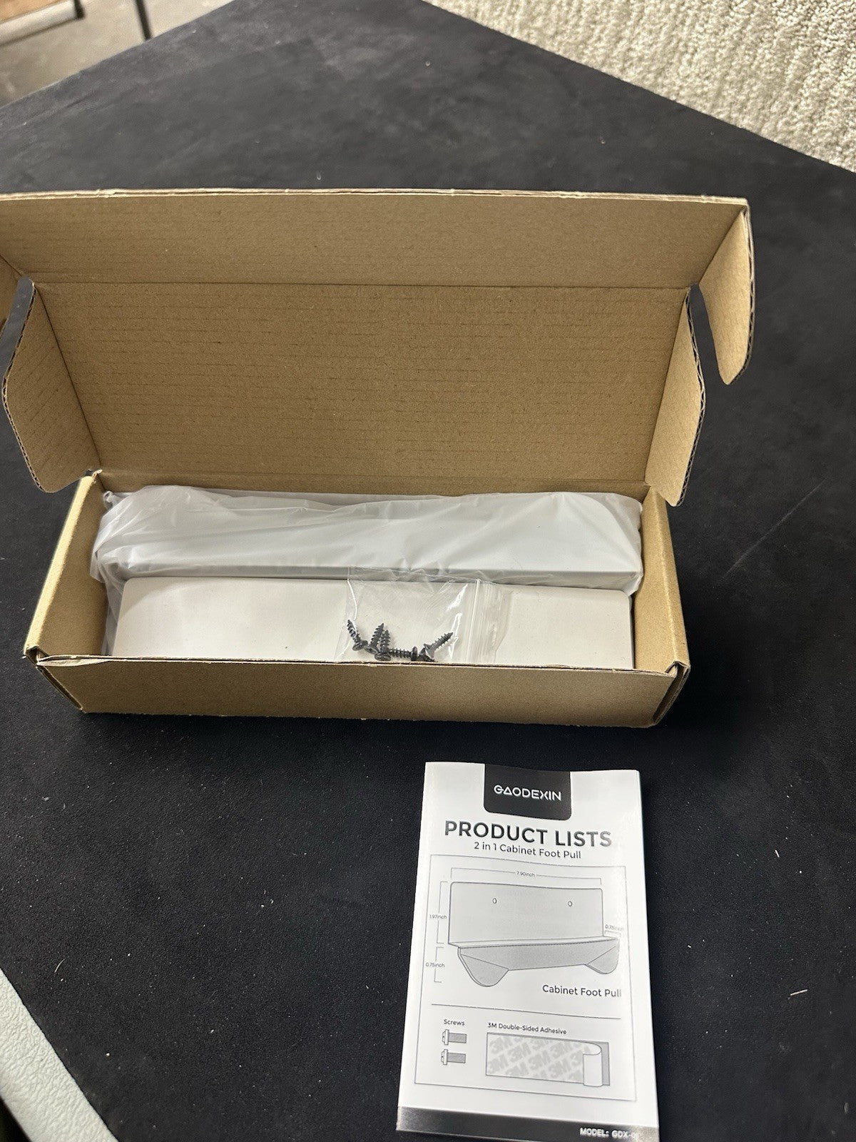 Gaodexin 2-in-1 Cabinet Foot Pulls 2-Pack (6b)