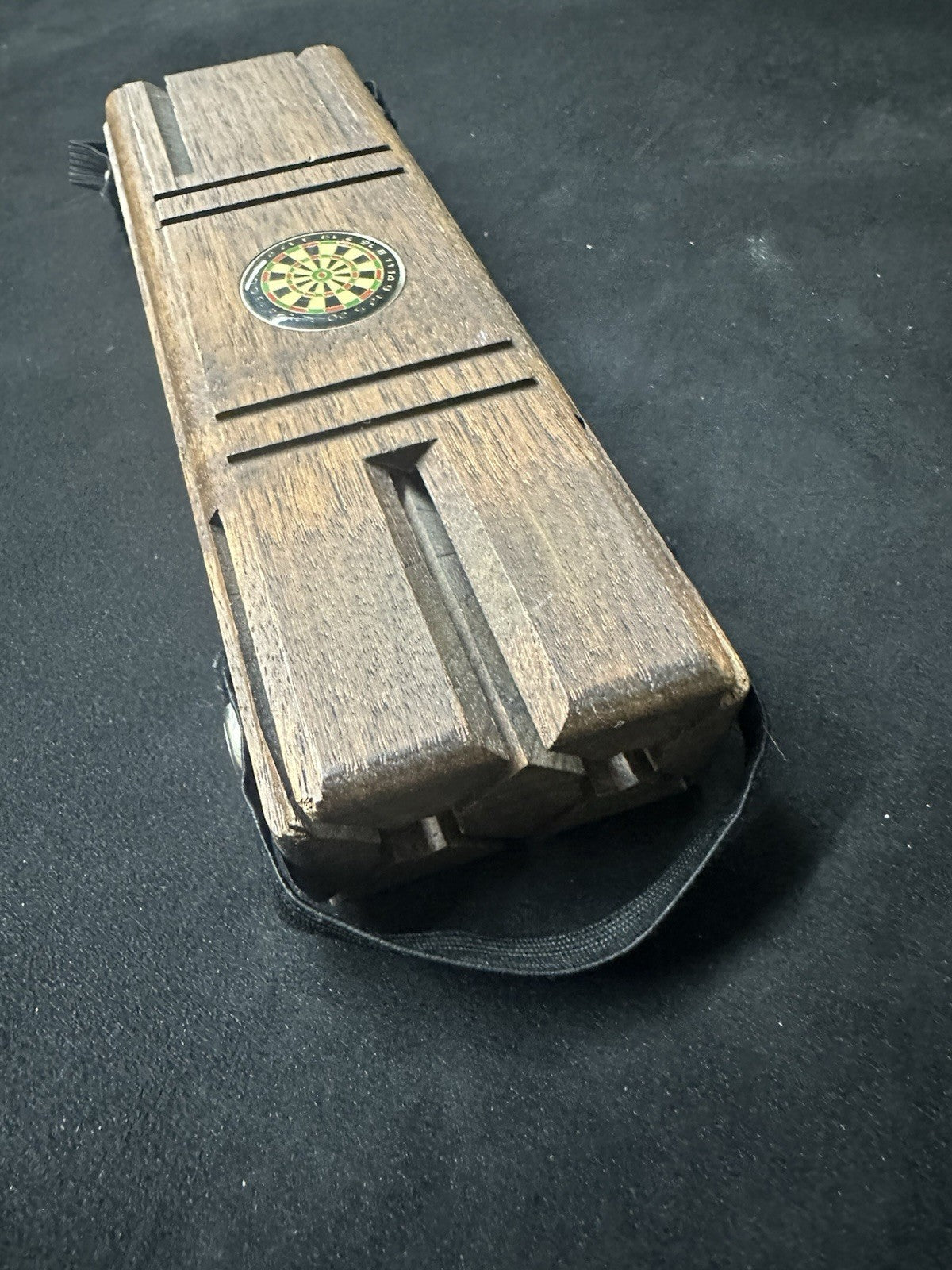 Vintage Wooden Dart Holder (6c)
