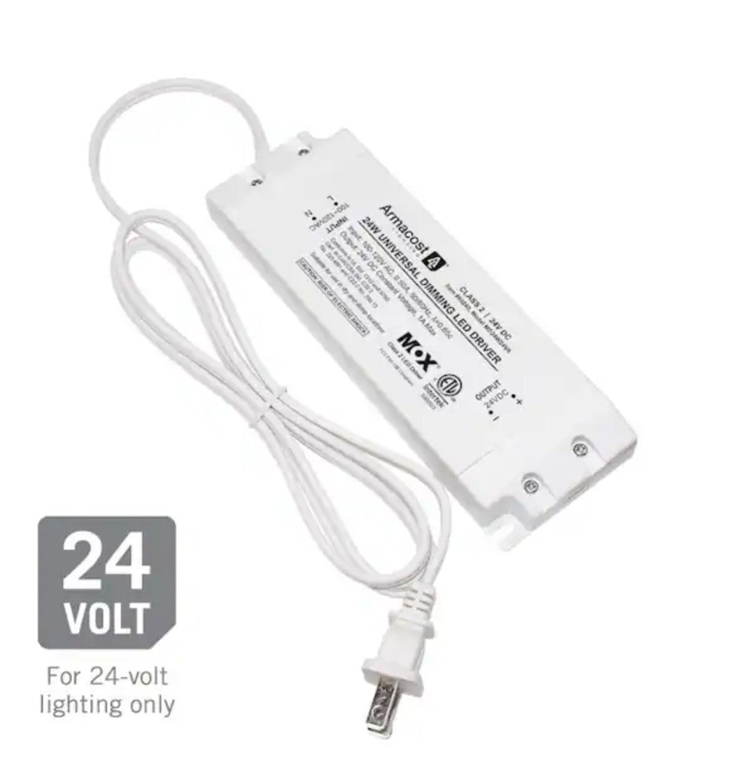 Armacost Lighting 24Watt Universal Dimming LED Transformer Driver, 24-Volt DC 2B