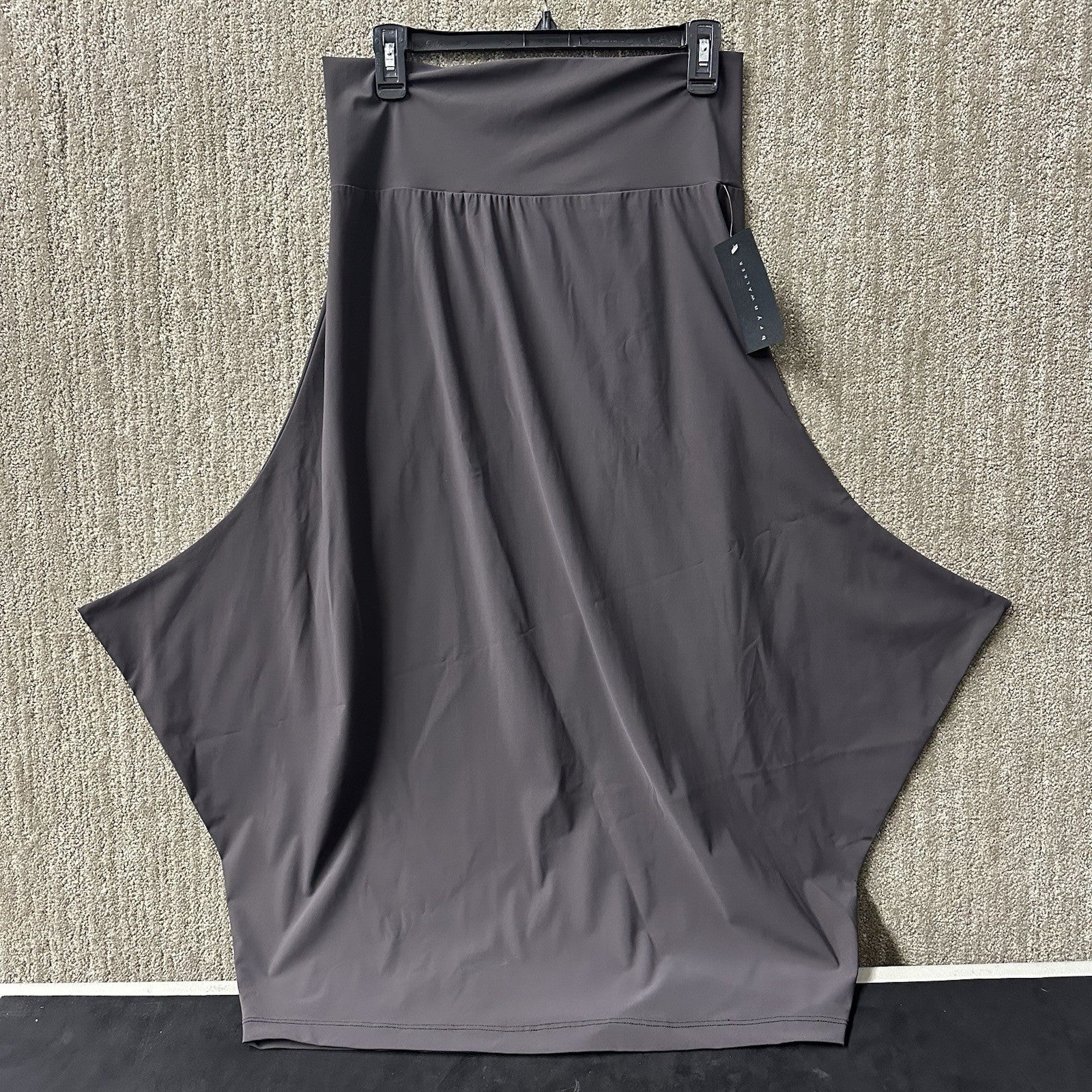 Bryn Walker Women’s Cocoon Dark Gray Bubble Chocolate Skirt Small Waist 28 0077