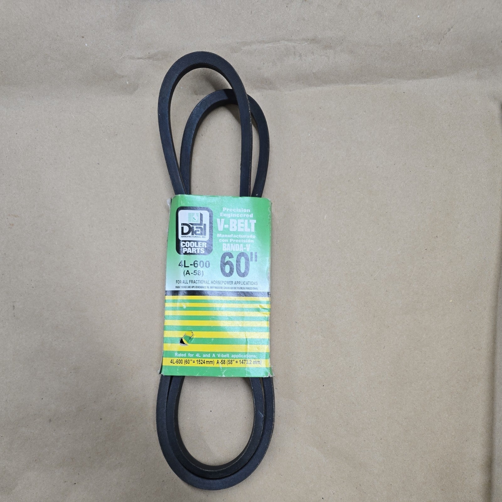 Dial Precision Engineered 65605 60" V-Belt for Swamp Cooler Lawn Mower etc