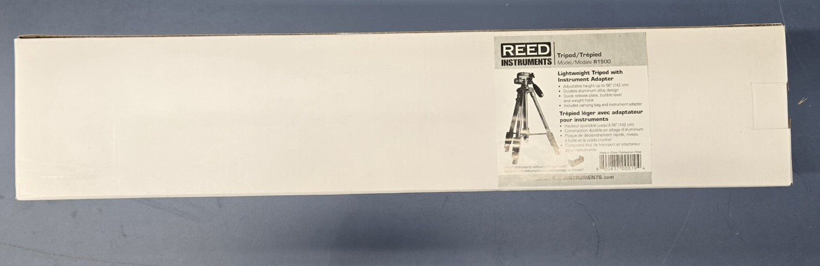 REED Instruments R1500 Tripod with Instrument Adapter, Expandable Up to 56” 7B