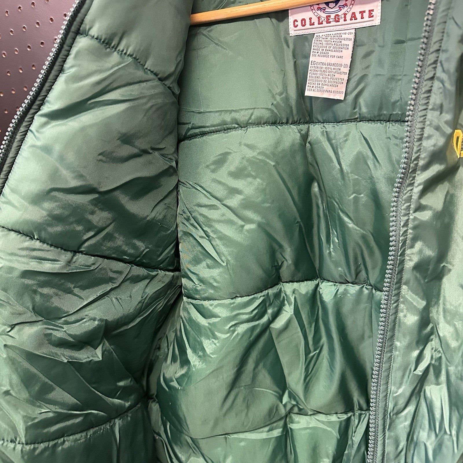 Vintage Genuine Stuff Collegiate Oregon Ducks Puffer Jacket Women’s Small