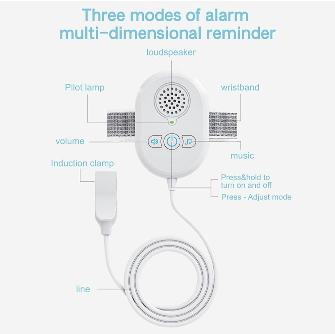 Bedwetting Alarm for Boys Girls Kids, Loud Sound and Strong Vibration, USB, 4C