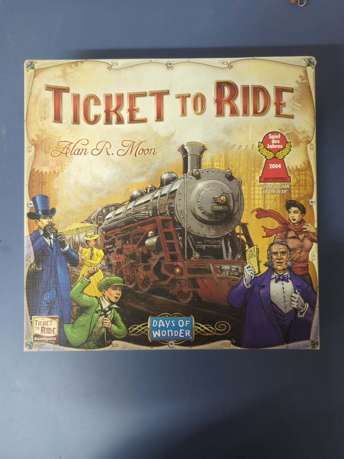 Ticket To Ride By Alan R Moon Antique Vintage Board Game 2c