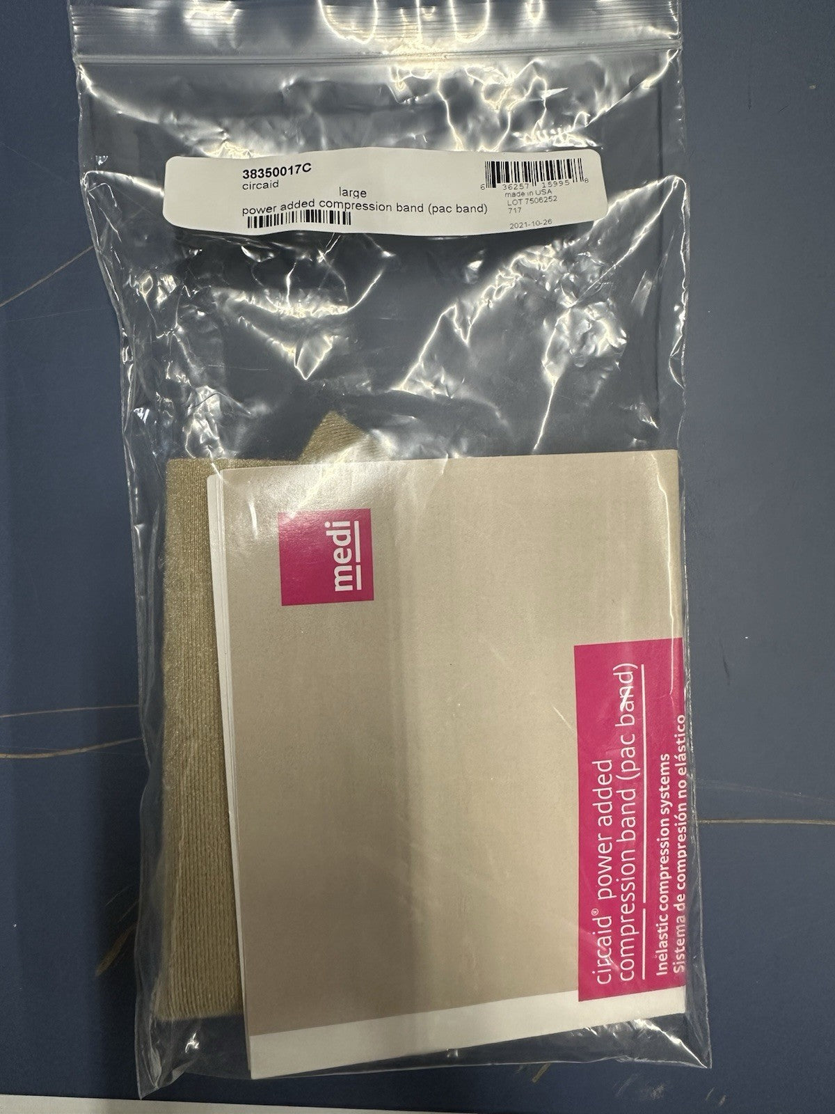 Medi Circaid Pac (Power Added Compression) Band Size Large Beige New 38350017C