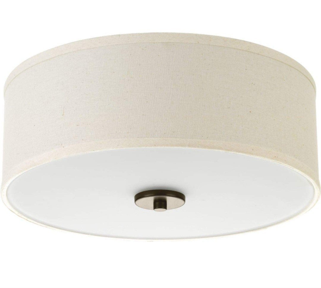 Progress Lighting P3713-20 Inspire Two-Light Flush Mount, Antique 18C