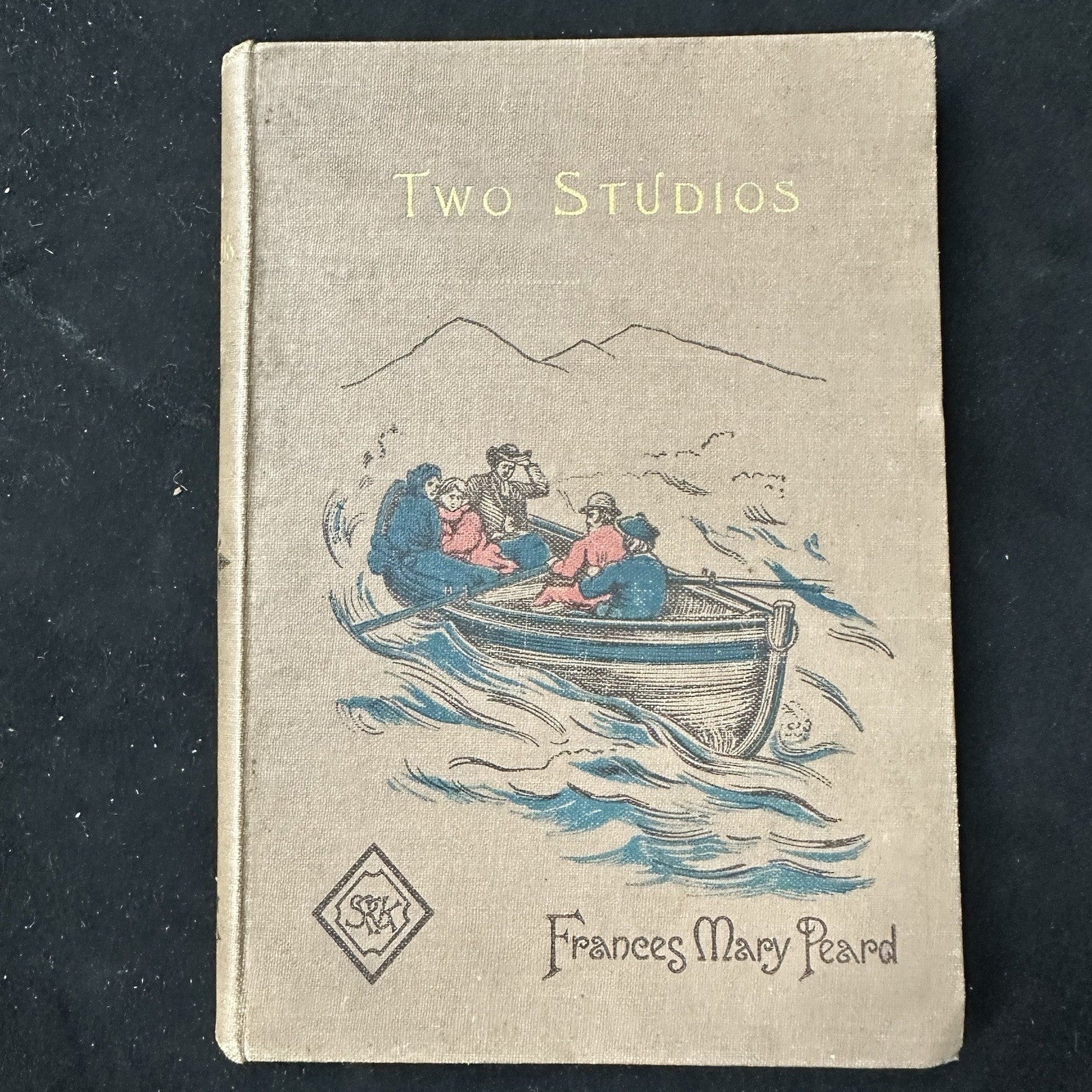 Antique Two Studios By Frances Mary Peard Hardcover Book Romance Novel 10c