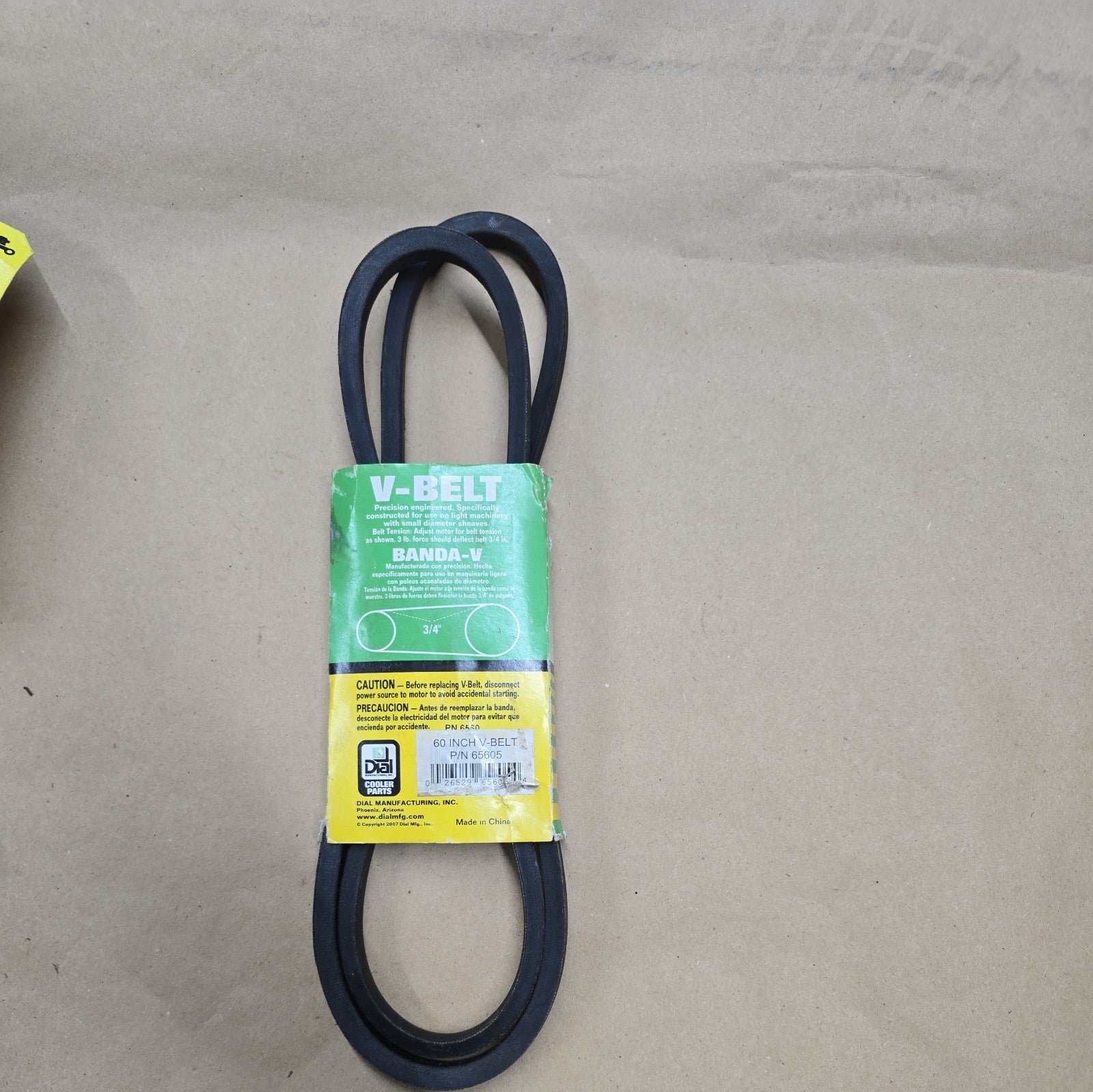 Dial Precision Engineered 65605 60" V-Belt for Swamp Cooler Lawn Mower etc