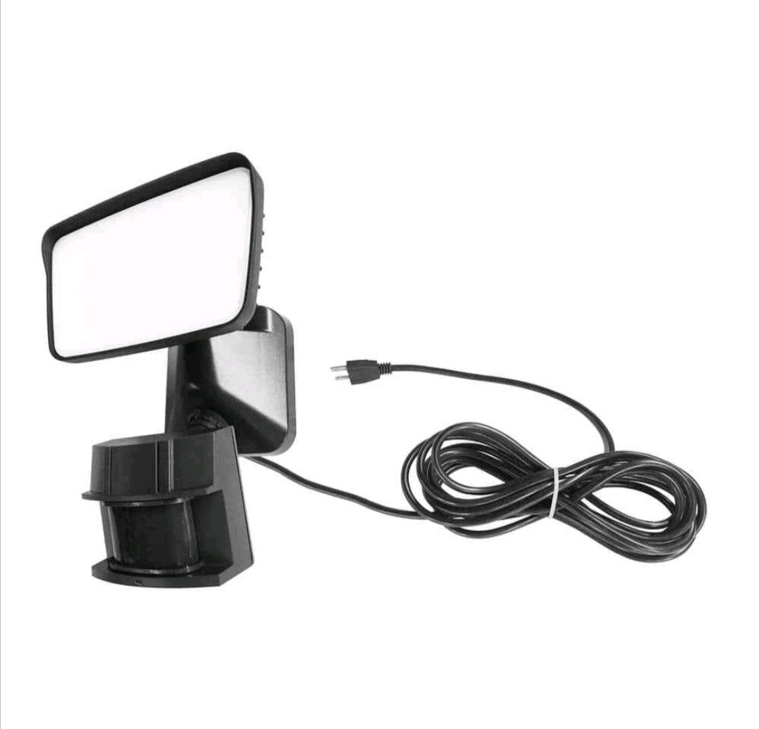 Monument 180-Degree Motion Activated Outdoor LED Plug-In Security Spot Light 3B