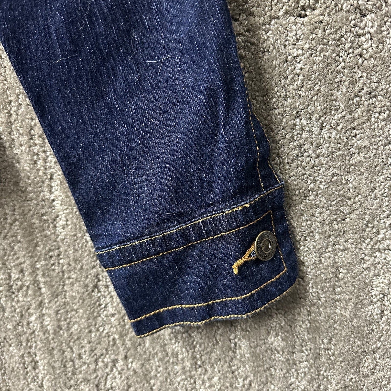 NWT Vintage Baby Phat Stretch Blue Jean Jacket Y2K Size Medium 0092