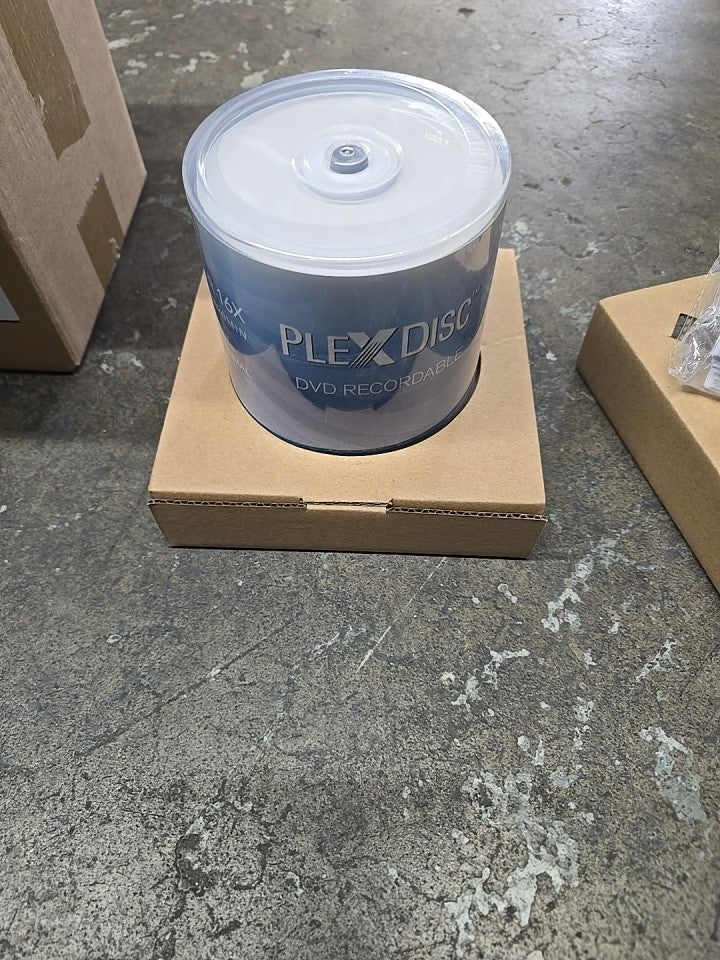 100 PlexDisc CD-R 700MB 52X White Inkjet Hub Printable Media Disc 631-205-BX 6B