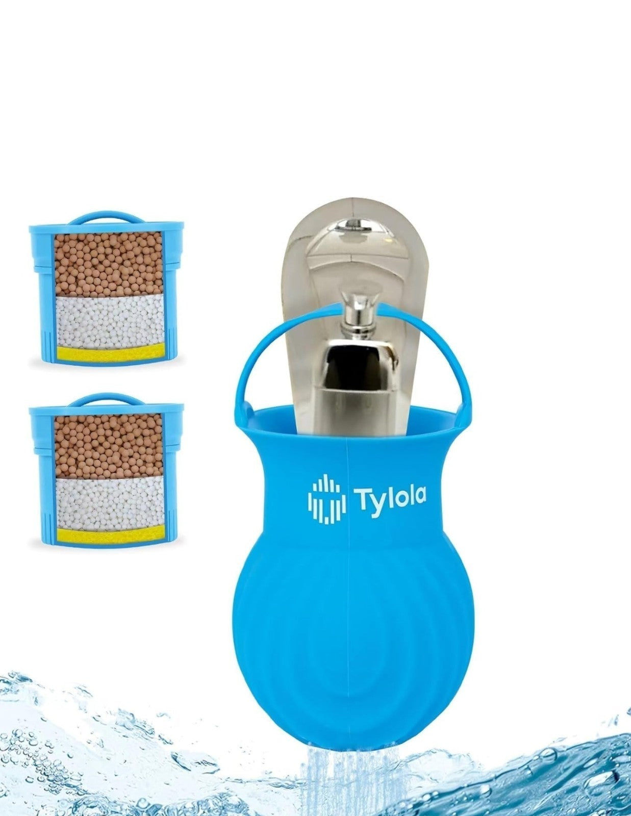 Tylola Bathtub Faucet Ball Water Filter. Zeolite Detox-Ionic Detox Bath 7A