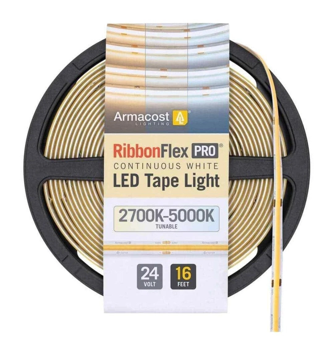 Armacost Lighting RibbonFlex Pro 24-Volt Tunable White COB 16.4 ft. Hardwired 5B