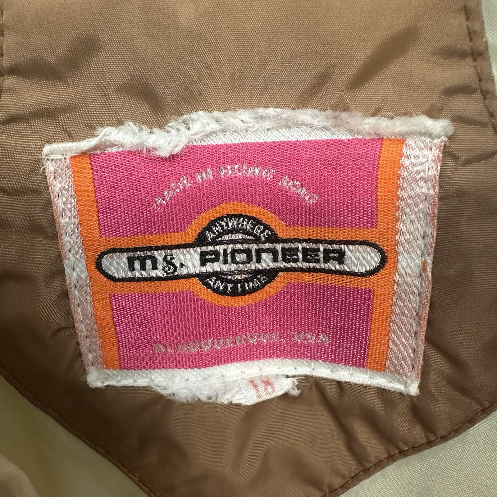 Ms. Pioneer Ivory Made In USA Jacket Size 18