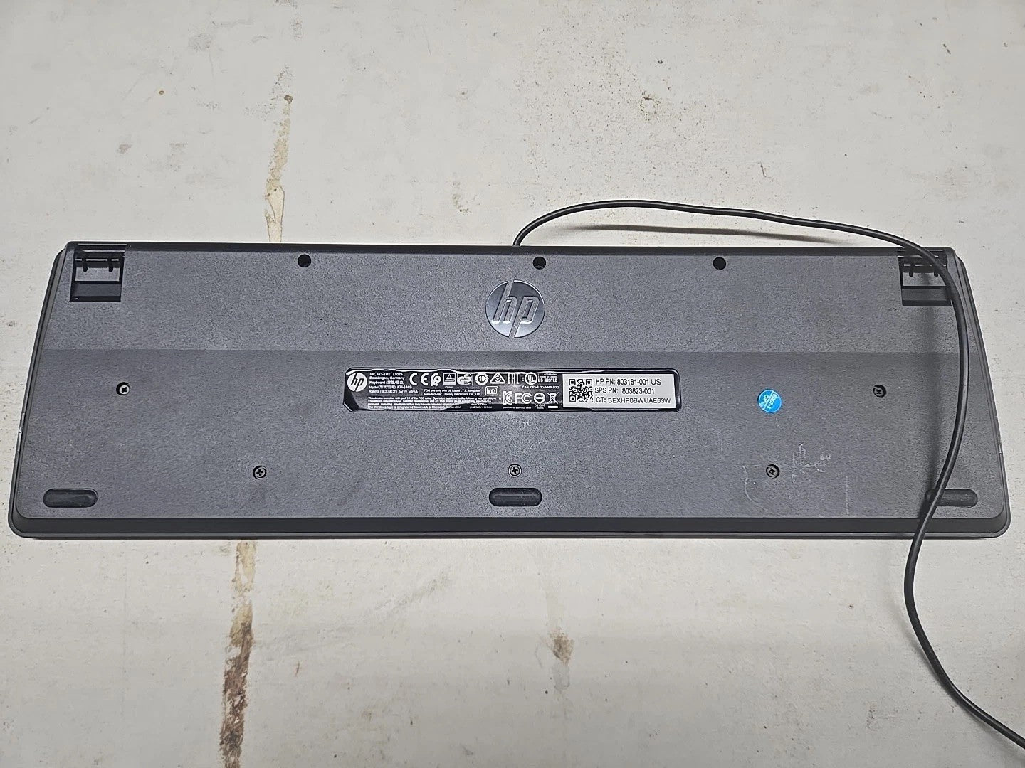 HP | Model PHOU | USB Slim Keyboard | Black | 6B