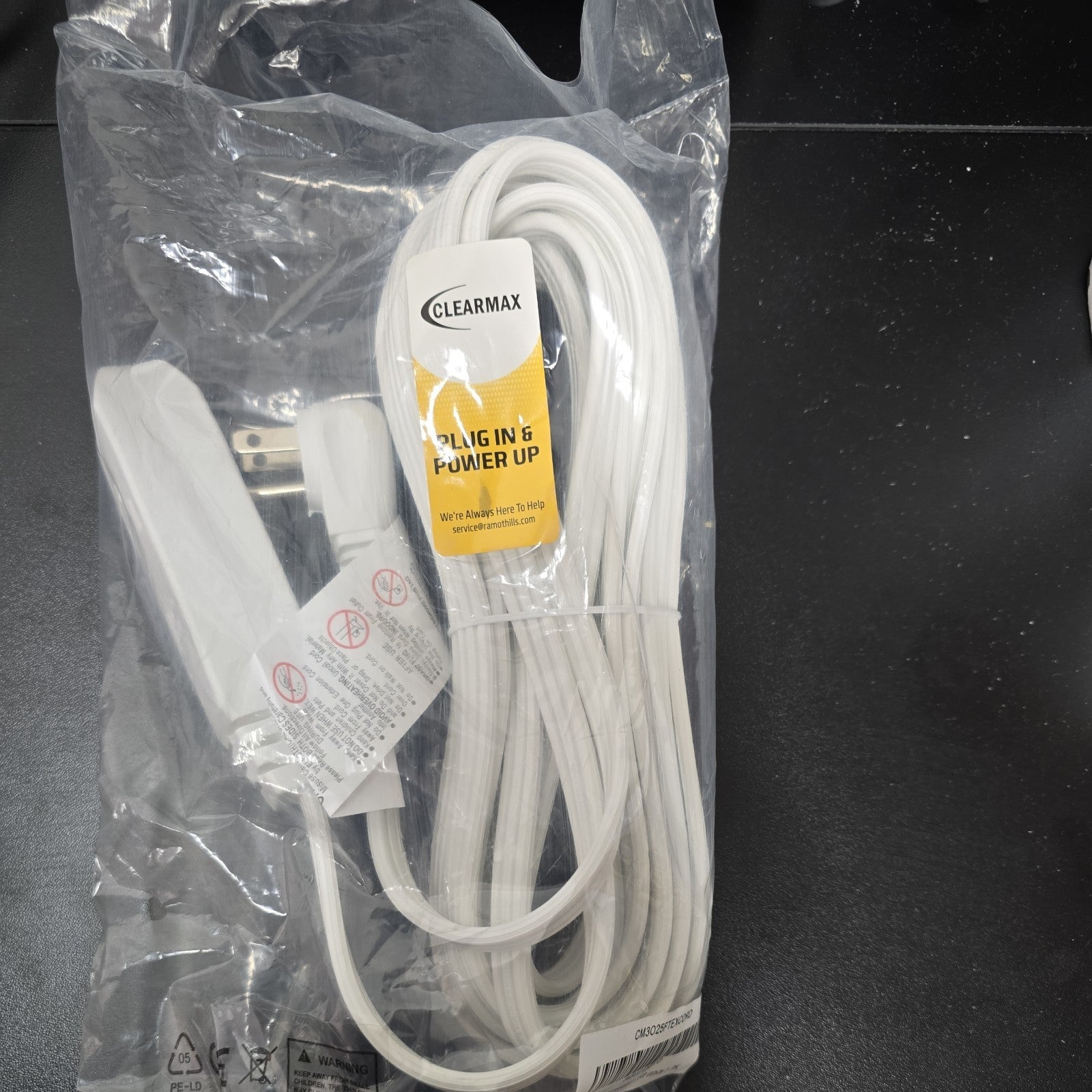 25 ft. 16/3 AWG Indoor Extension Cord with 3-Prong 3 Outlets and SPT-3 Cord 19D