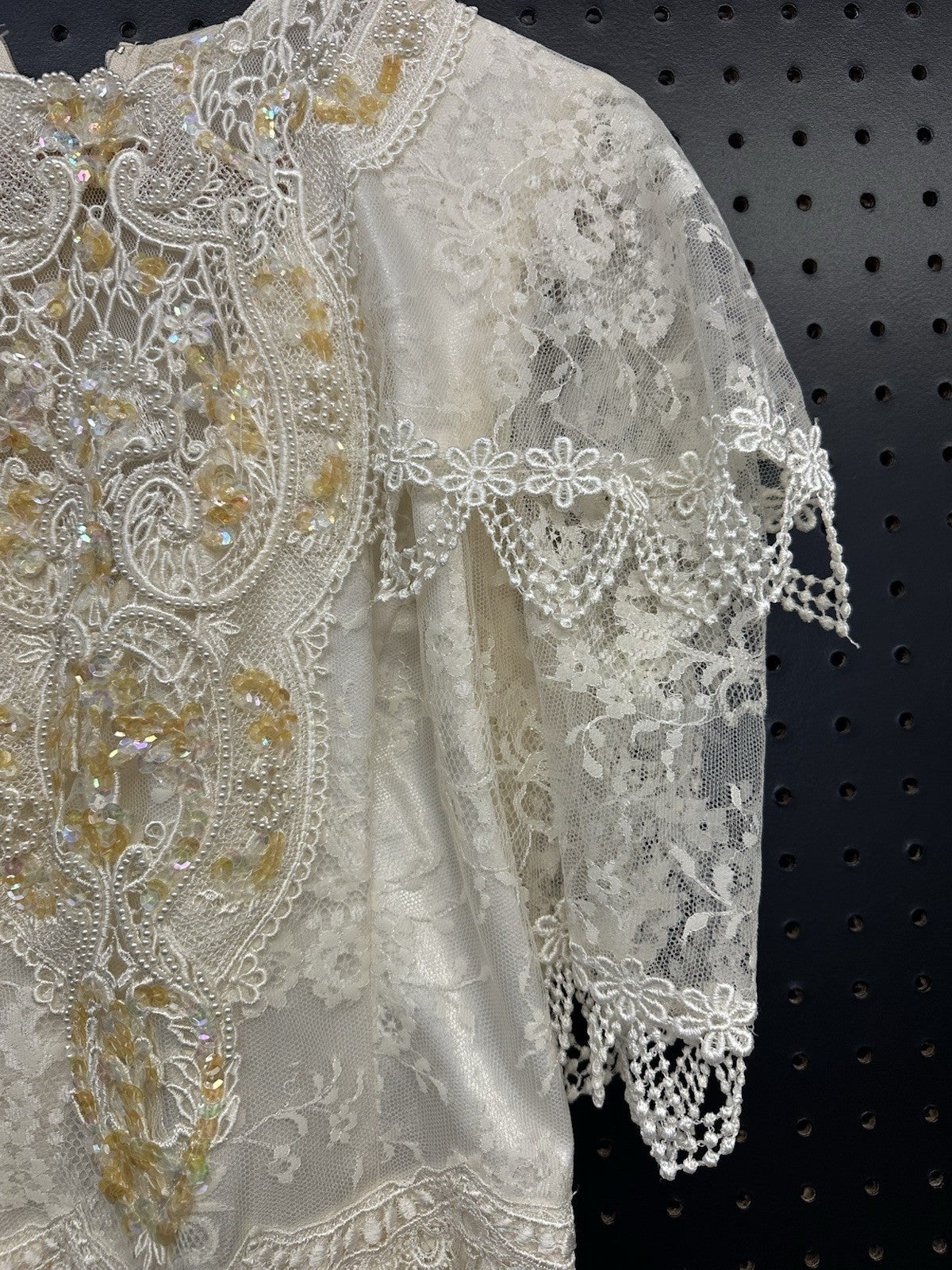 Vintage Jessica McClintock Dress Bridal Lace Wedding Fairy Size Size 6