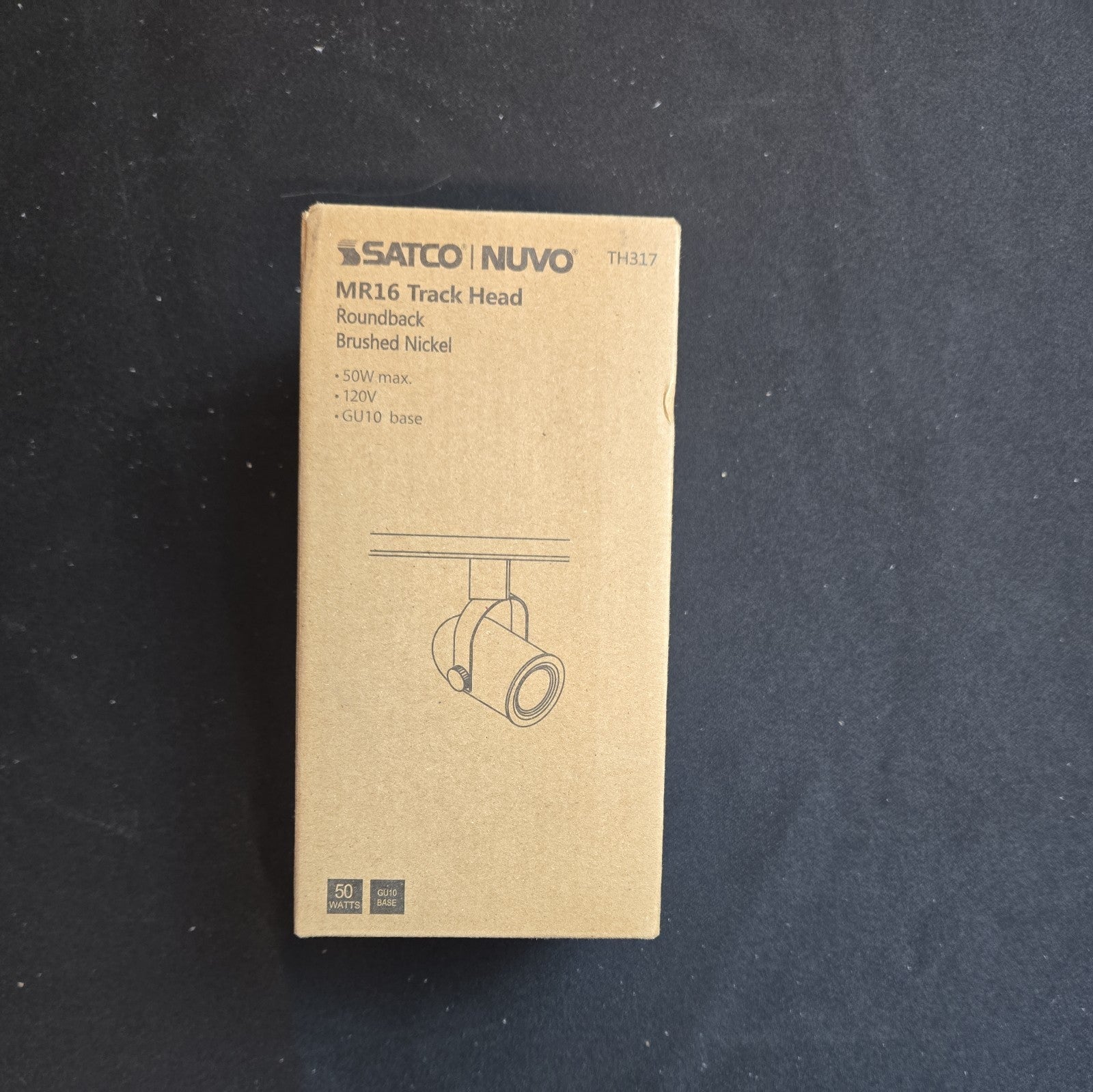 Nuvo Lighting Th317 1 Light 3-1/4 High H-Track Track Head - Nickel 6B