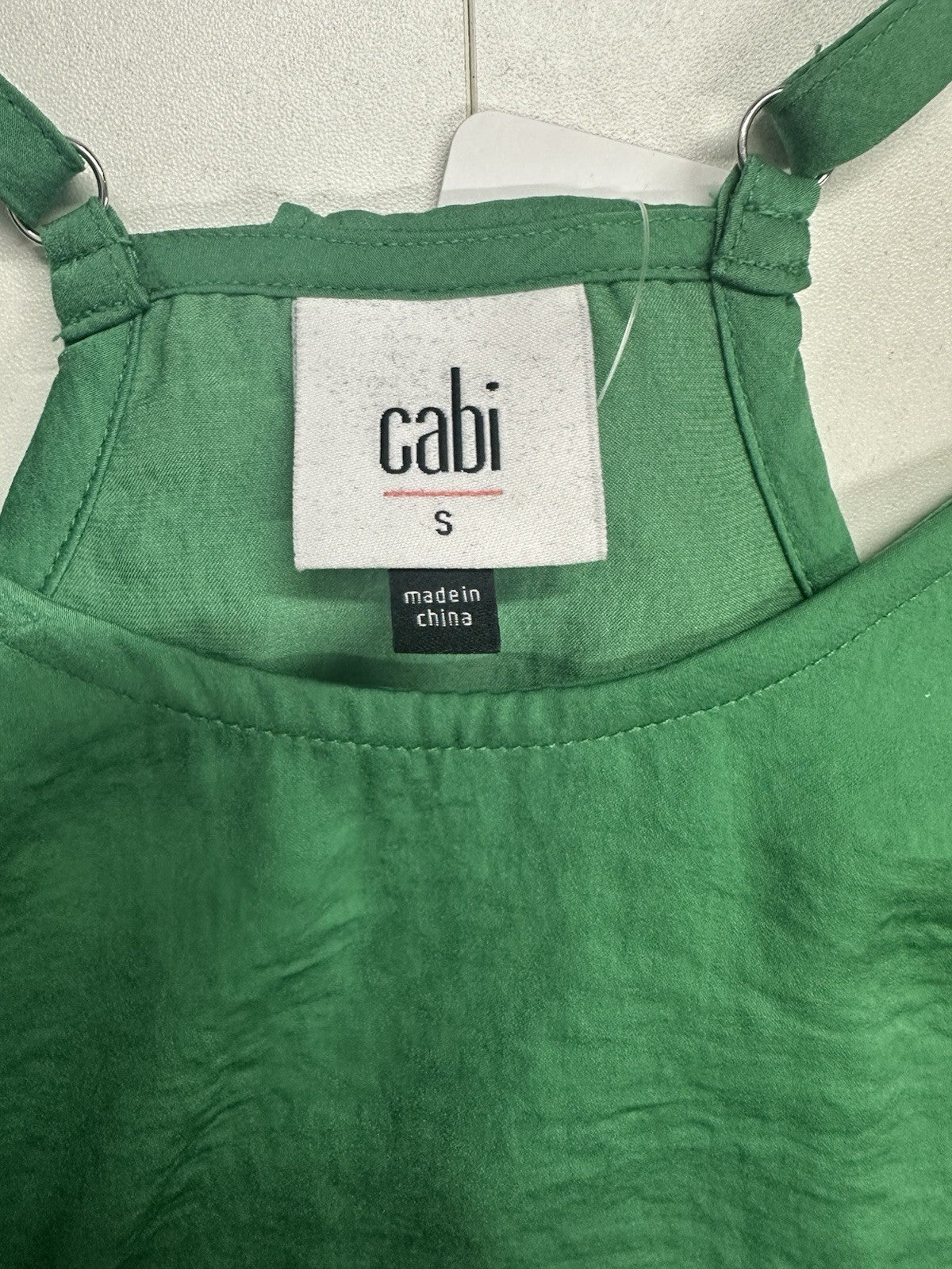 CAbi Park Racerback 6111 Green Ruffle Back Womens Size S Camisole Colorful