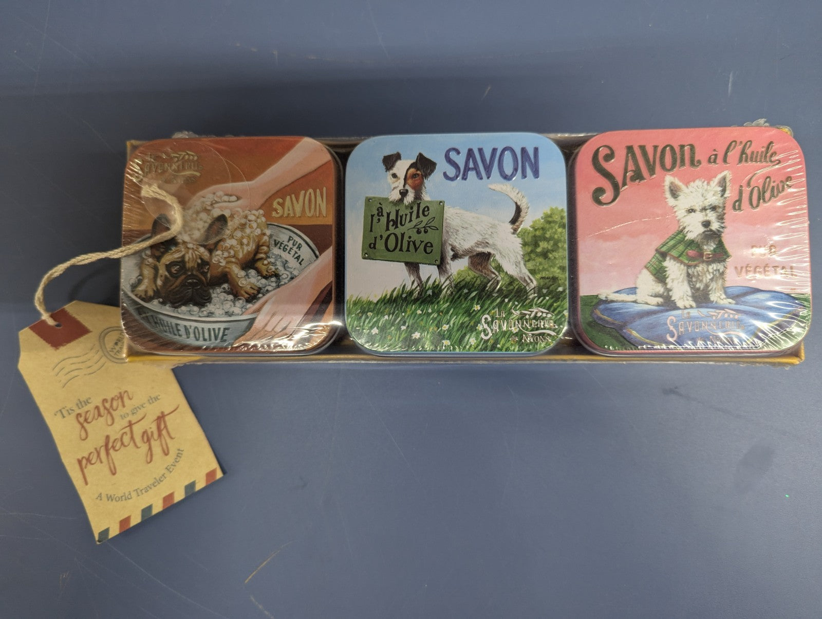 LA SAVONNERIE de NYONS 3-Pack Perfumed Rose Soap Brand New (8B)