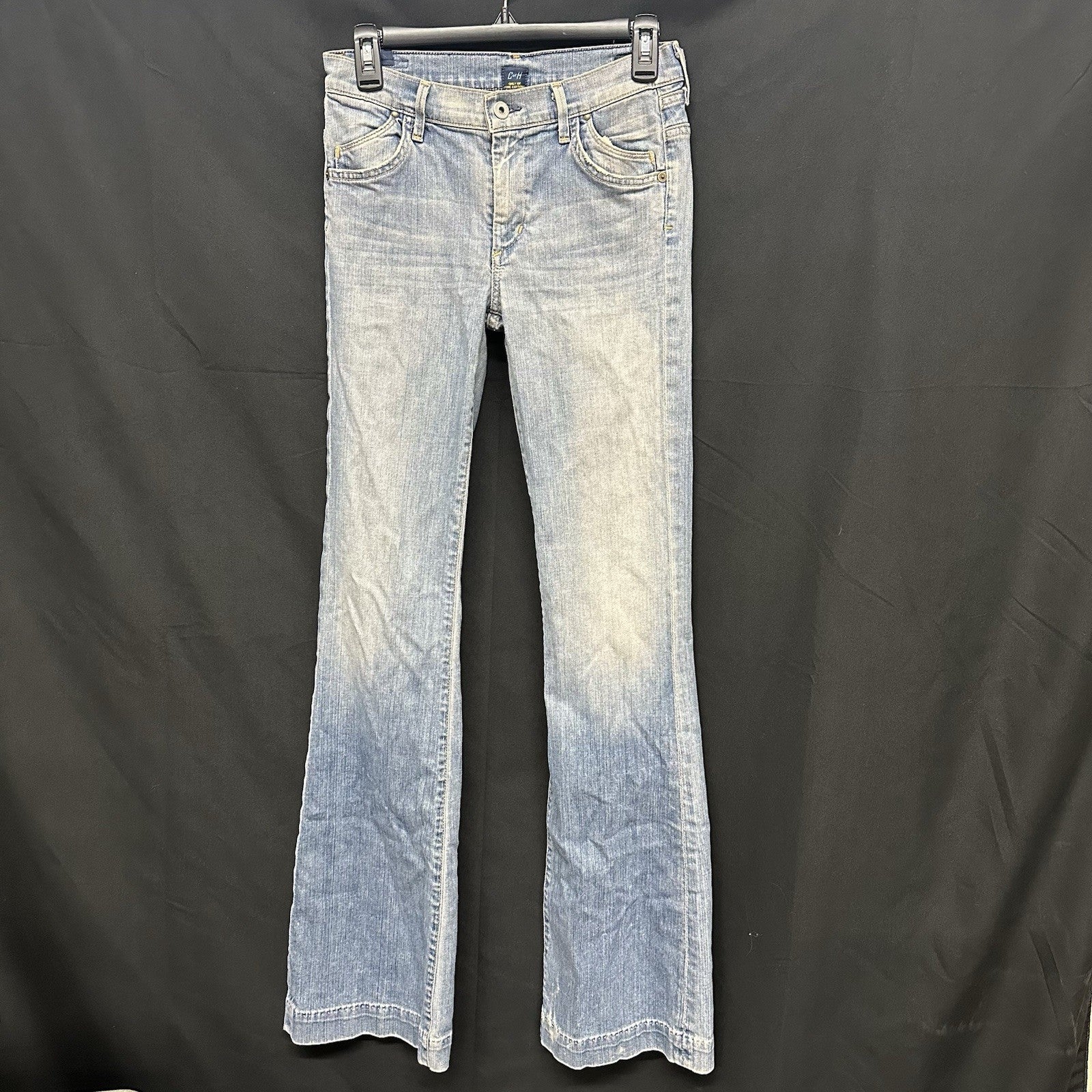 Citizens Of Humanity Hutton Wide Leg Women’s Size 27 Blue Denim Made In USA 0087