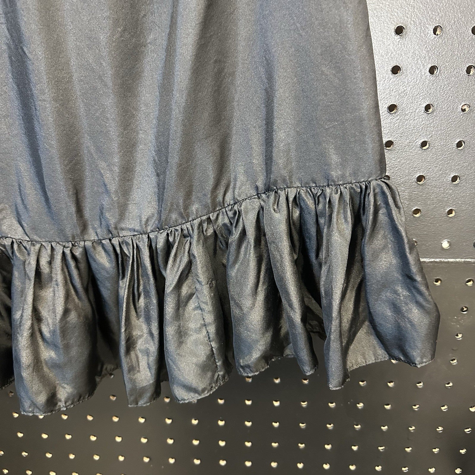 Morgan Le Fay Half Slip Waist Slip Underskirt Black 100% Silk Small (103)