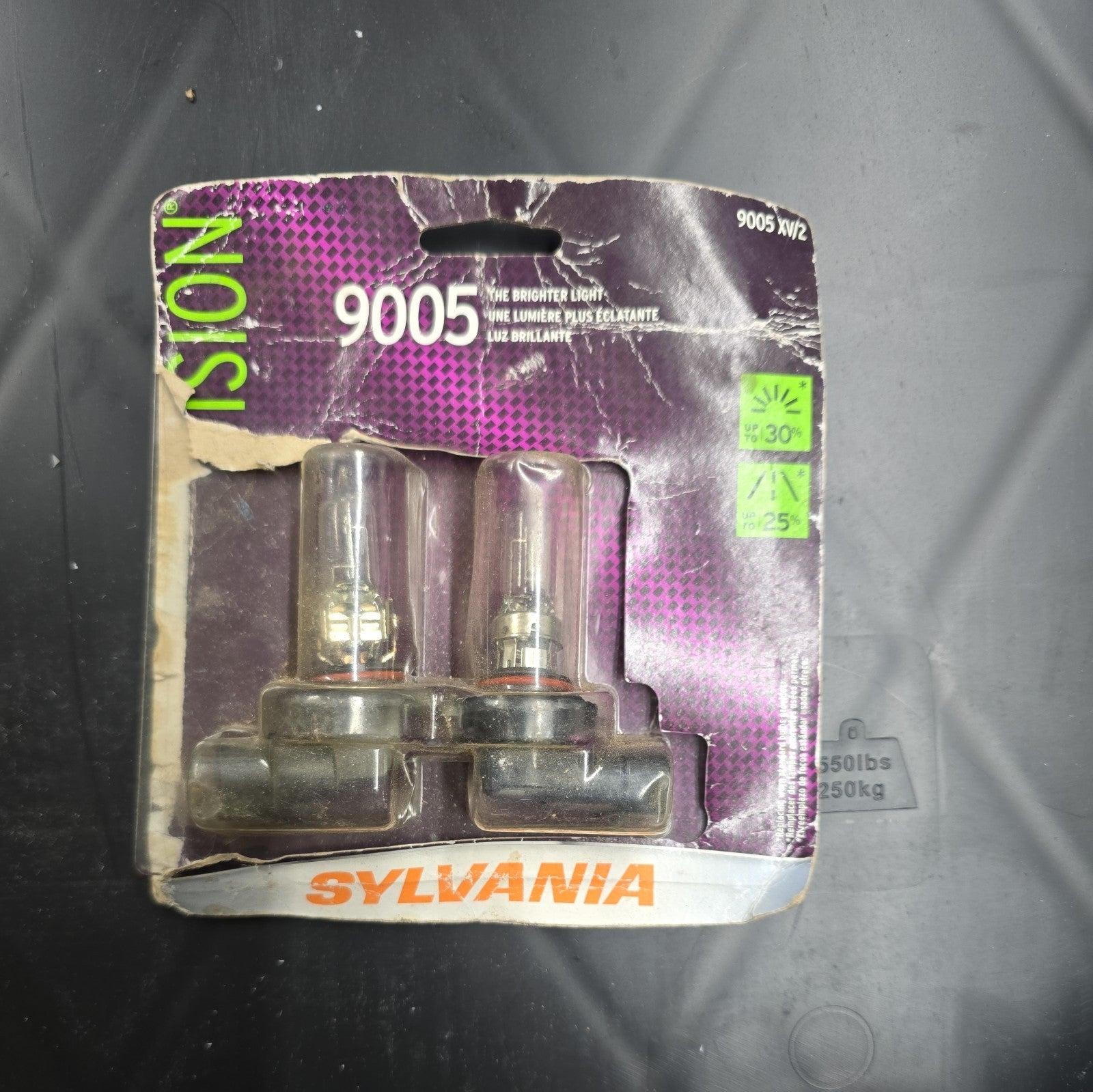 SYLVANIA 9005 XtraVision High Performance Halogen Headlight Set 2 Bulbs OPEN BOX