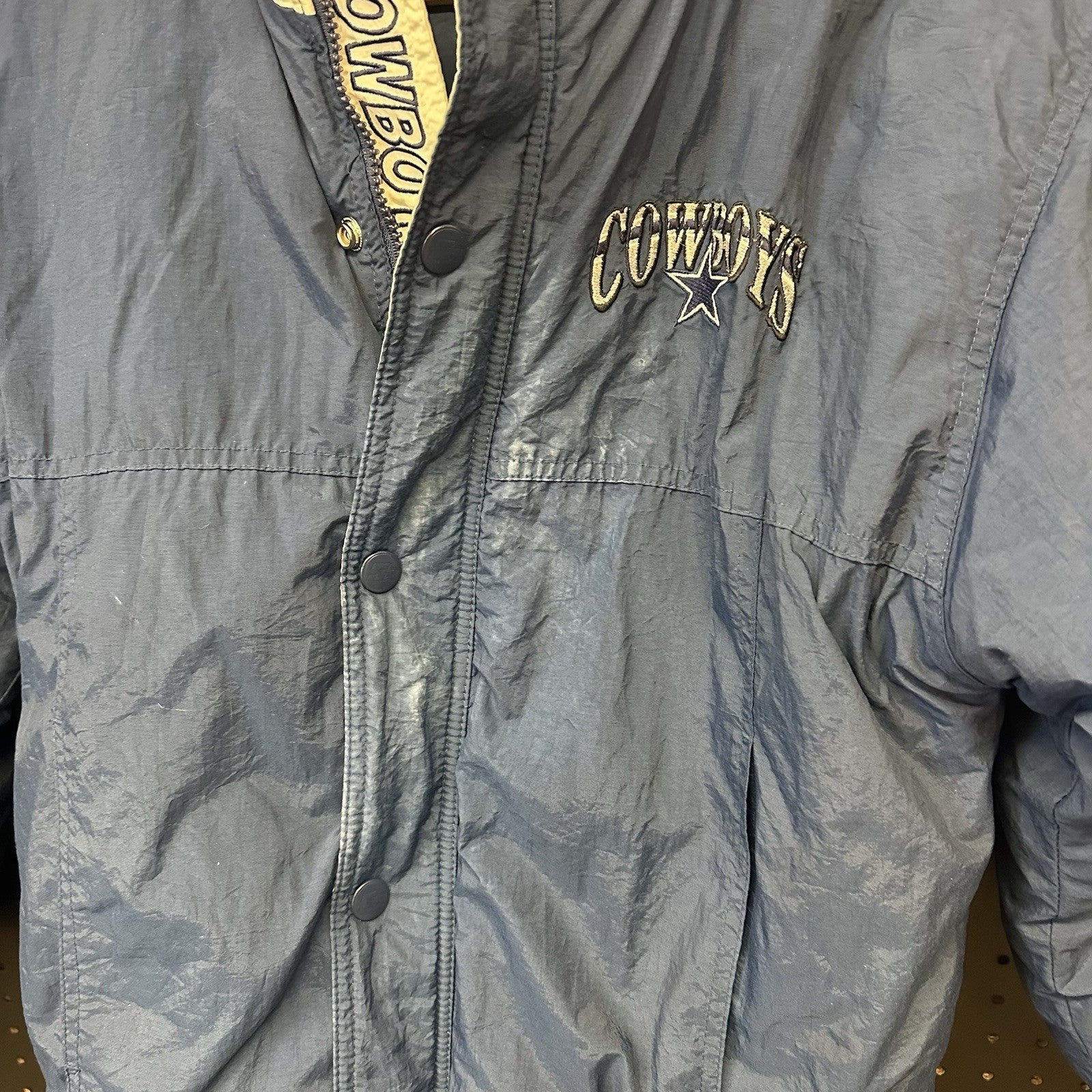 Vintage 90s Starter Dallas Cowboys NFL Pro Line Jacket Made in Korea L