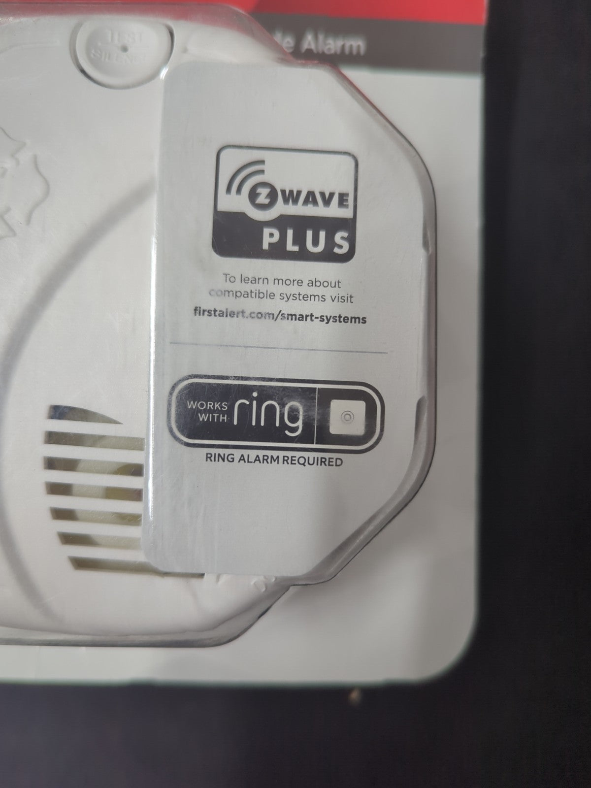First Alert 2 IN 1 Smoke & Carbon Monoxide Alarm Z Wave Plus Works With Ring 3B