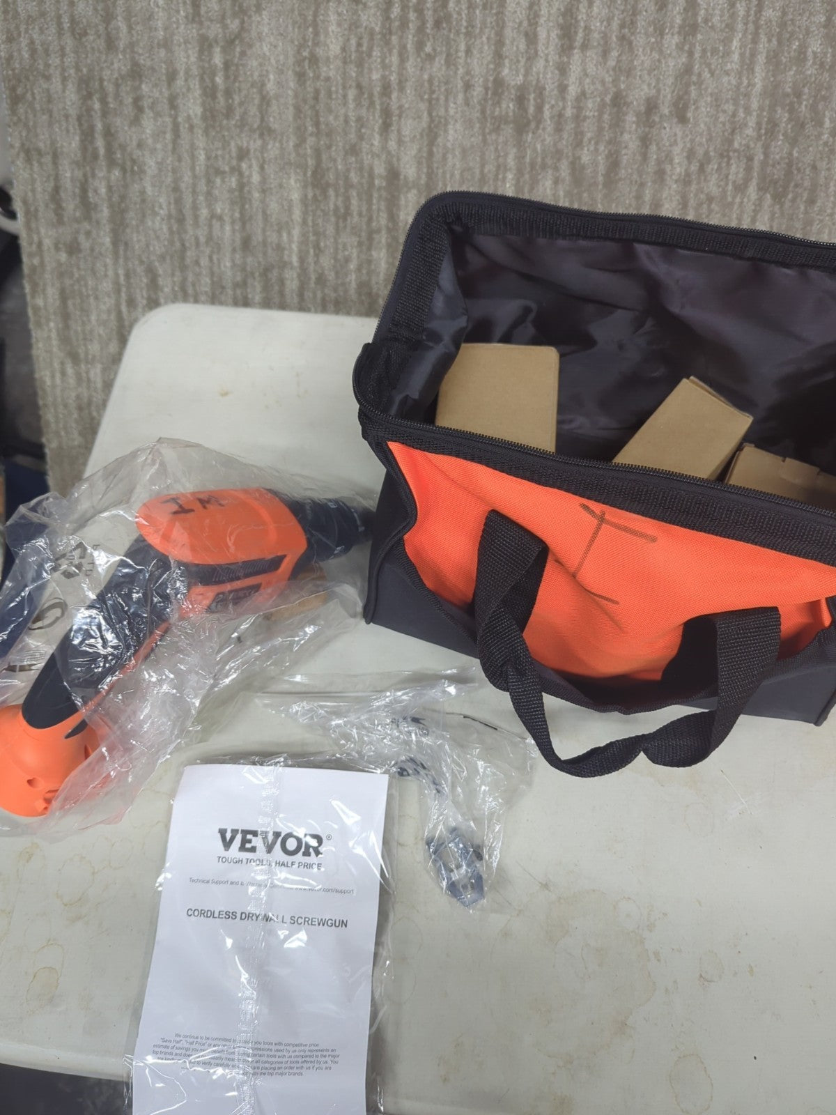 VEVOR Drywall Screw Gun 20V Drywall Screwgun Kit 4200RPM Brushless Cordless 1D