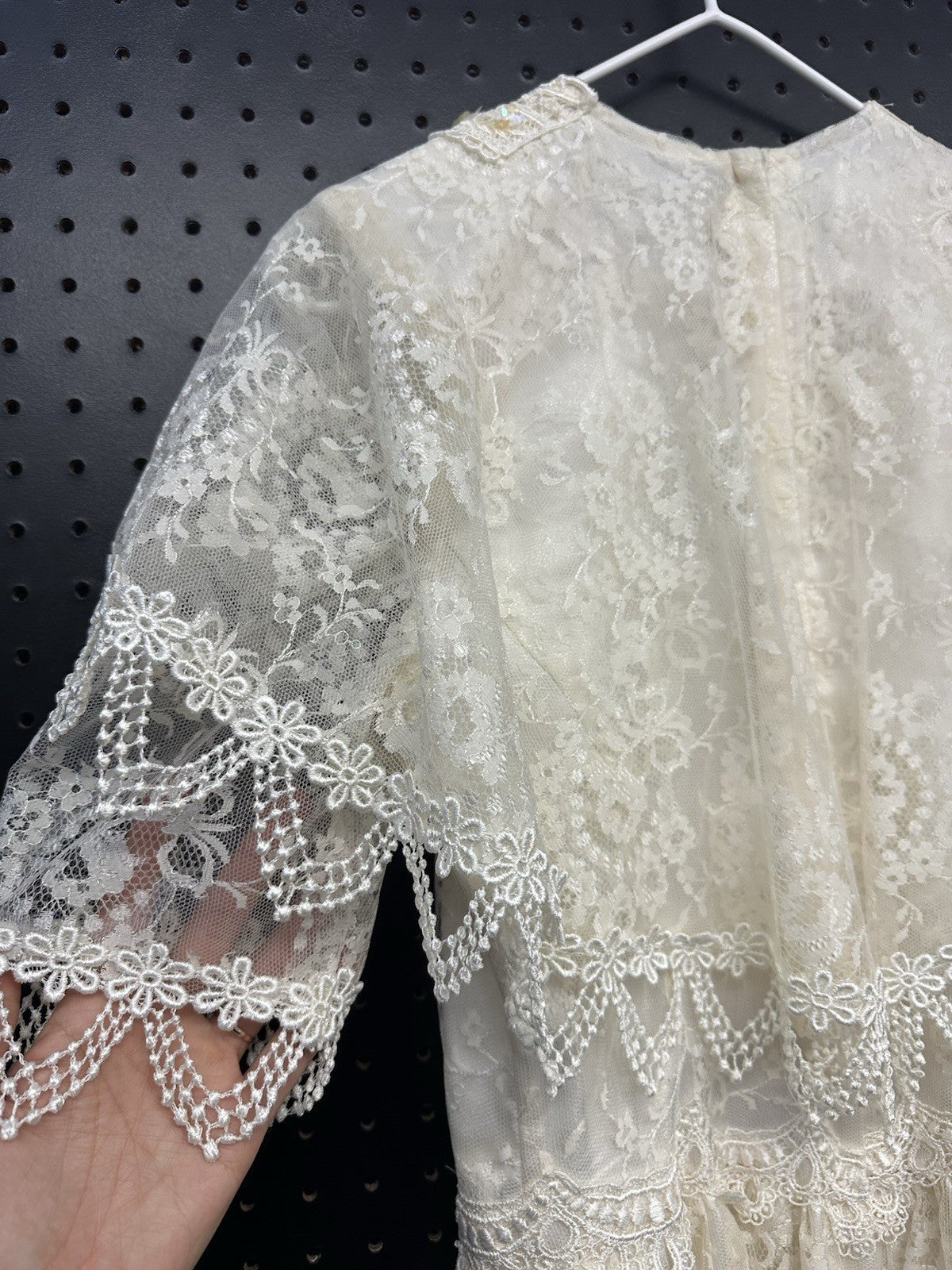 Vintage Jessica McClintock Dress Bridal Lace Wedding Fairy Size Size 6