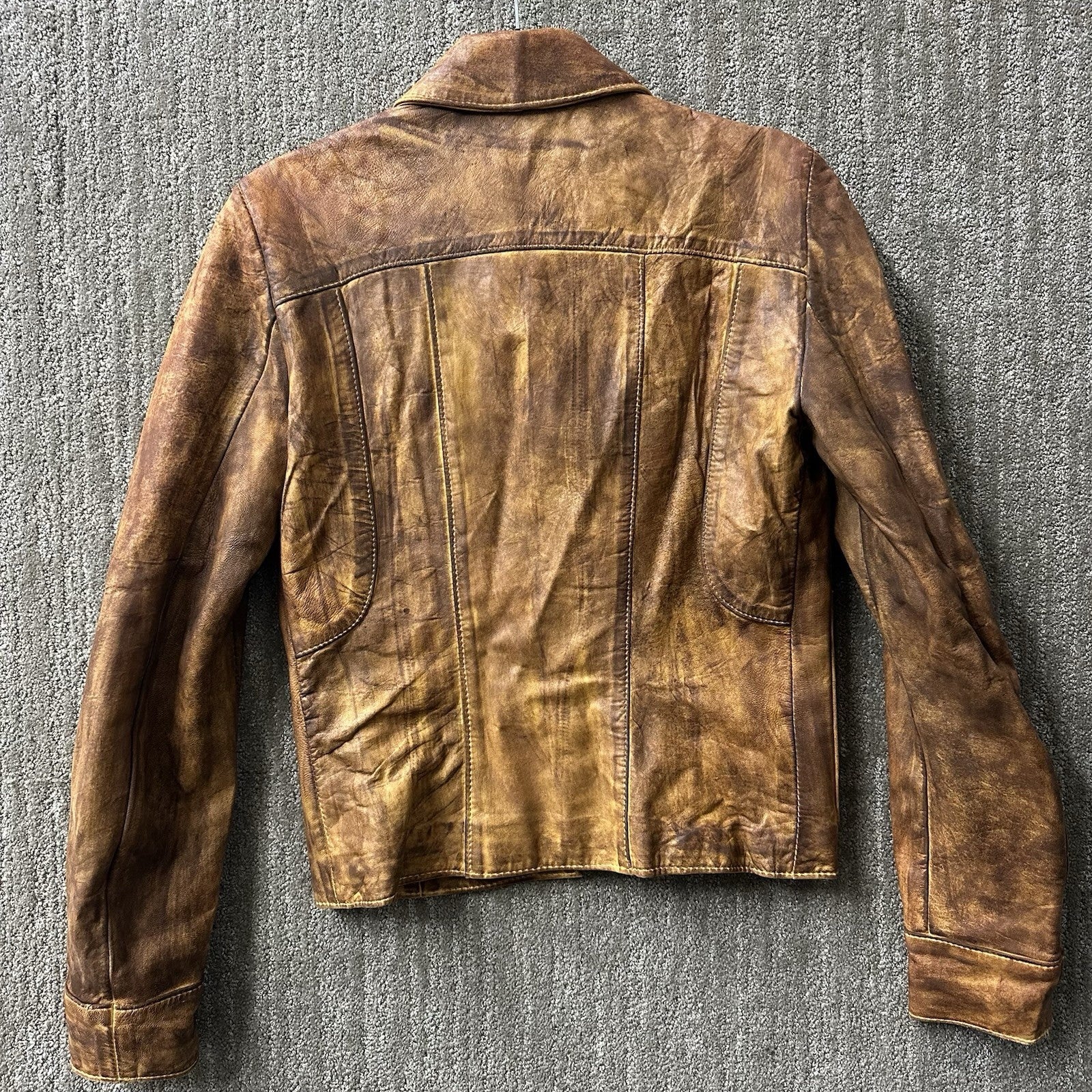 Women’s Santa Fe Leather Compay Jacket Size 36 Made In USA 0088