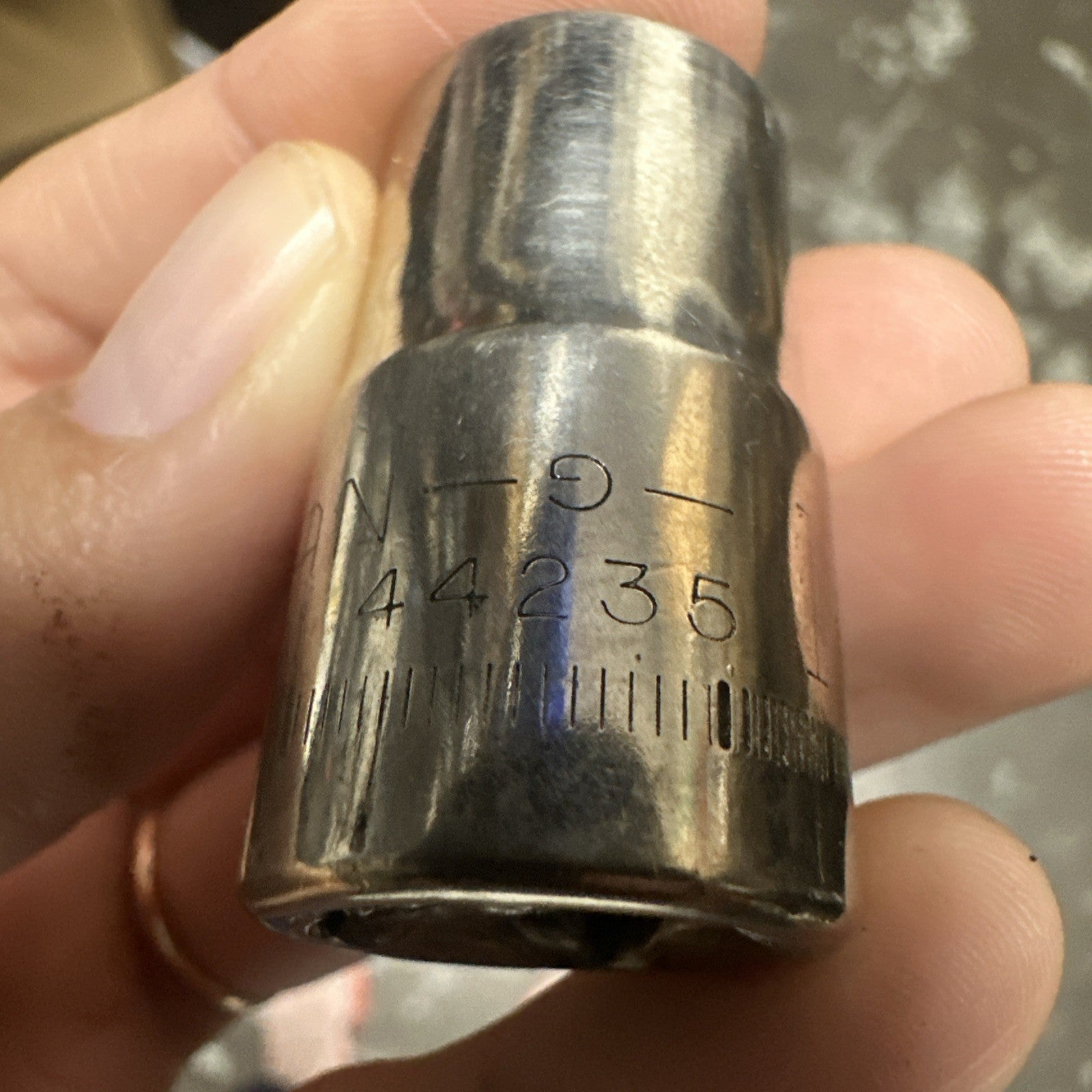 Vintage Craftsman 44235 14mm 12 Point 1/2” Drive Socket USA (8c)