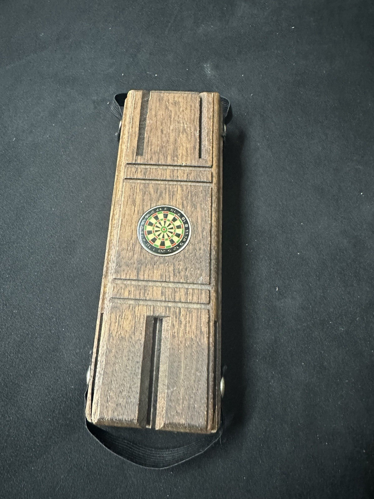 Vintage Wooden Dart Holder (6c)