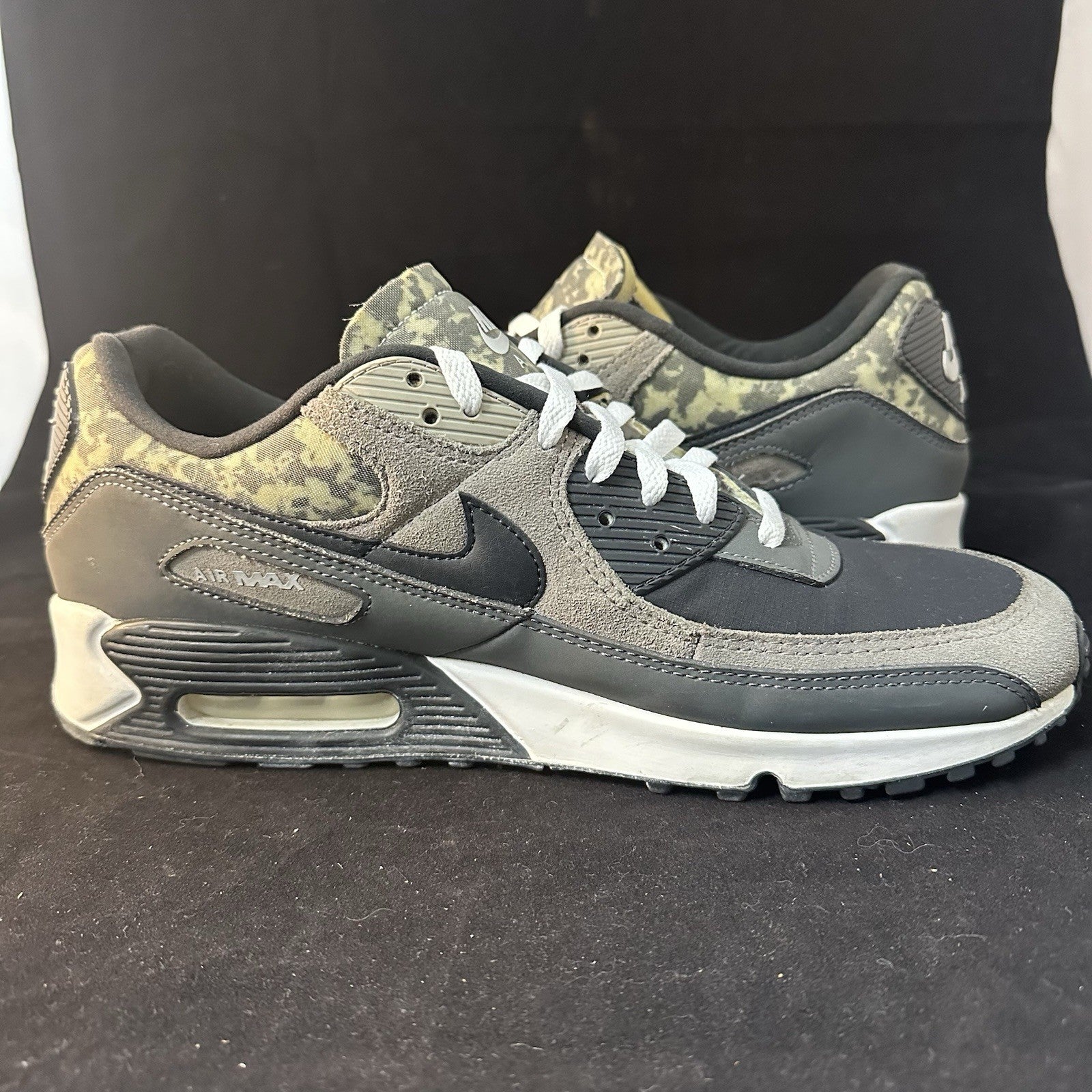 Nike Air Max 90 SE Enigma Stone - Iron Grey/White (CT1688-001) Mens Size 12