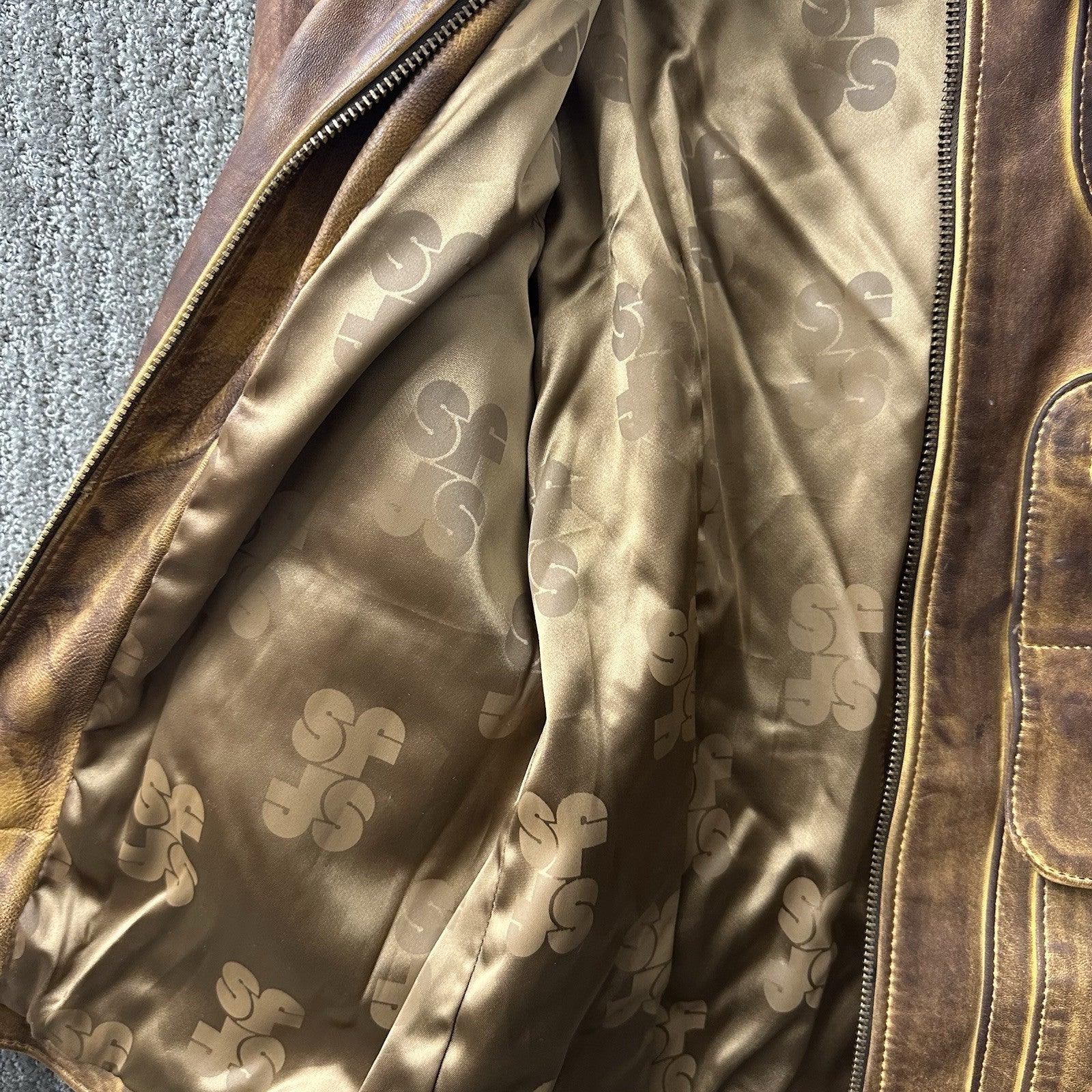 Women’s Santa Fe Leather Compay Jacket Size 36 Made In USA 0088