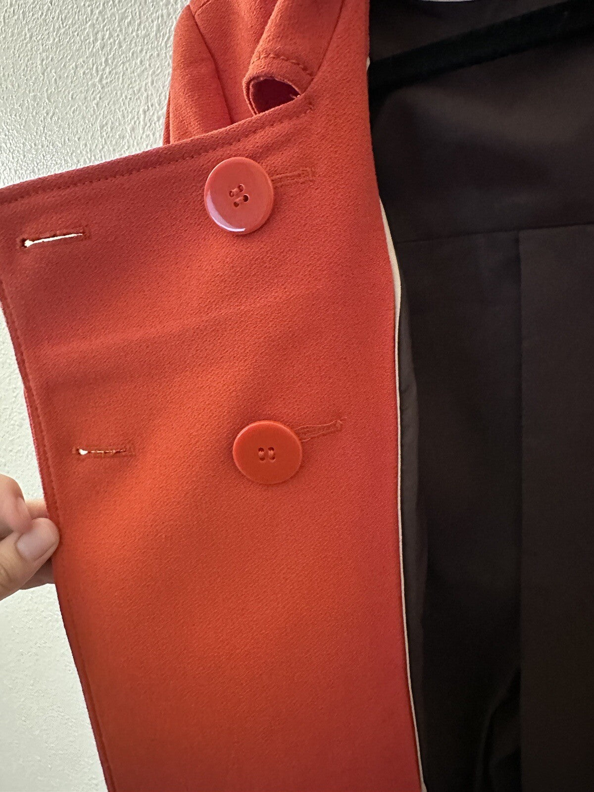 Woman’s Semantiks Burnt Orange Career Jacket Blazer Size Med