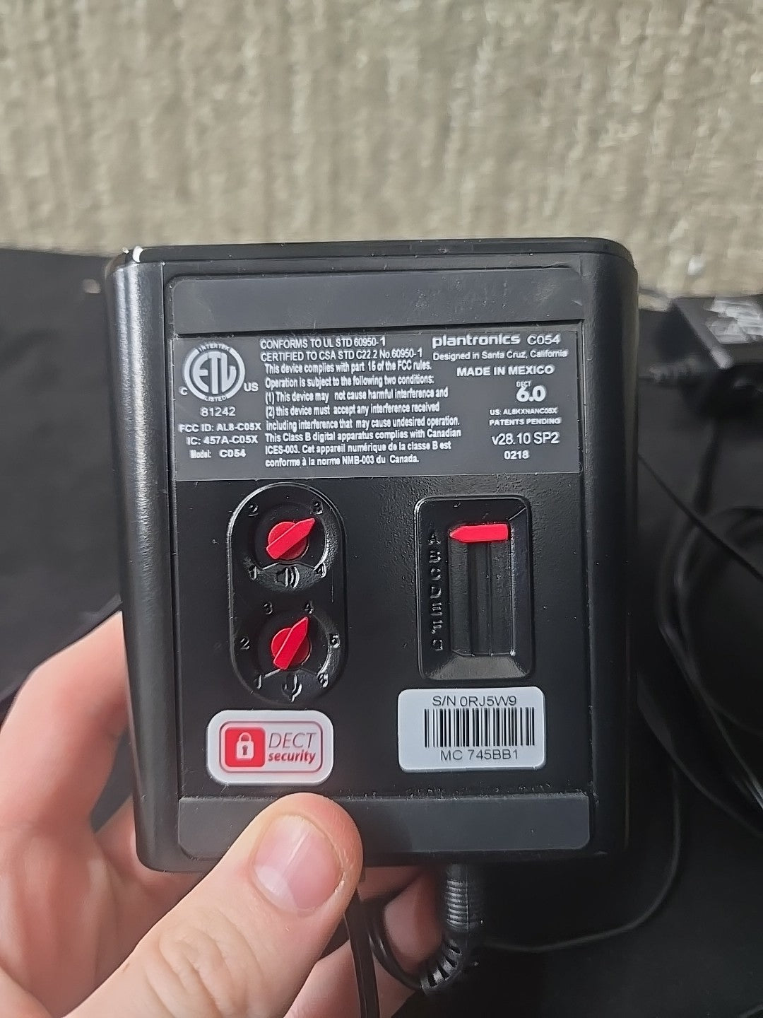 Plantronics C054 CS540 Base 6B