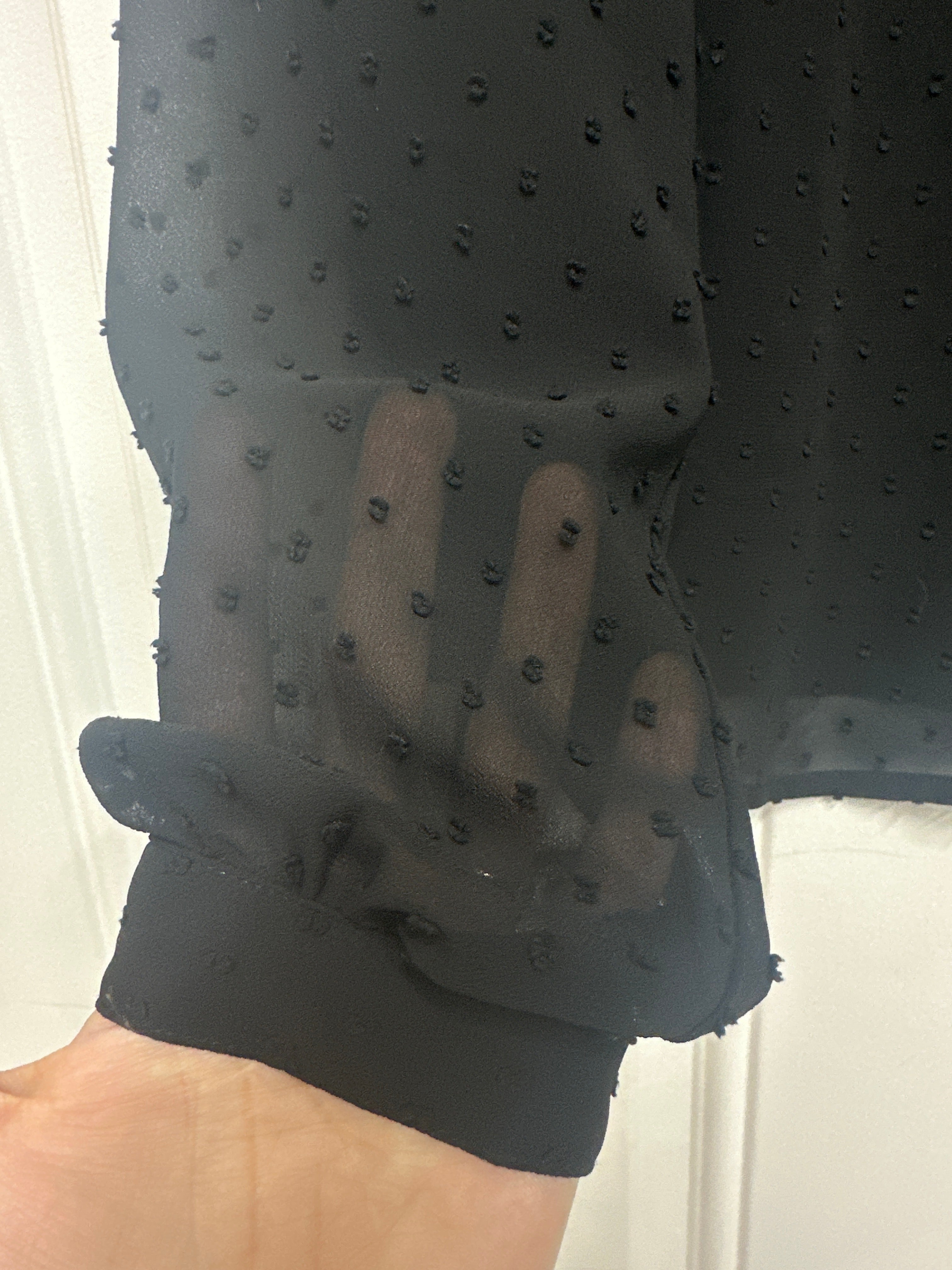 H&M Sheer Button Up- Sz 8